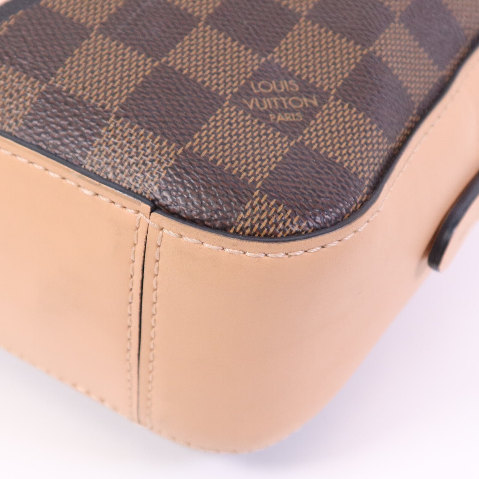 LOUIS VUITTON Damier Sunta Monica金扣手挽肩背兩用袋