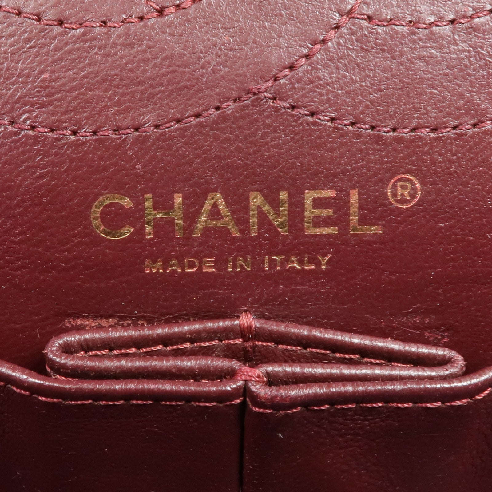 CHANEL 牛皮皮革2.55 Medium金扣鏈帶肩背袋