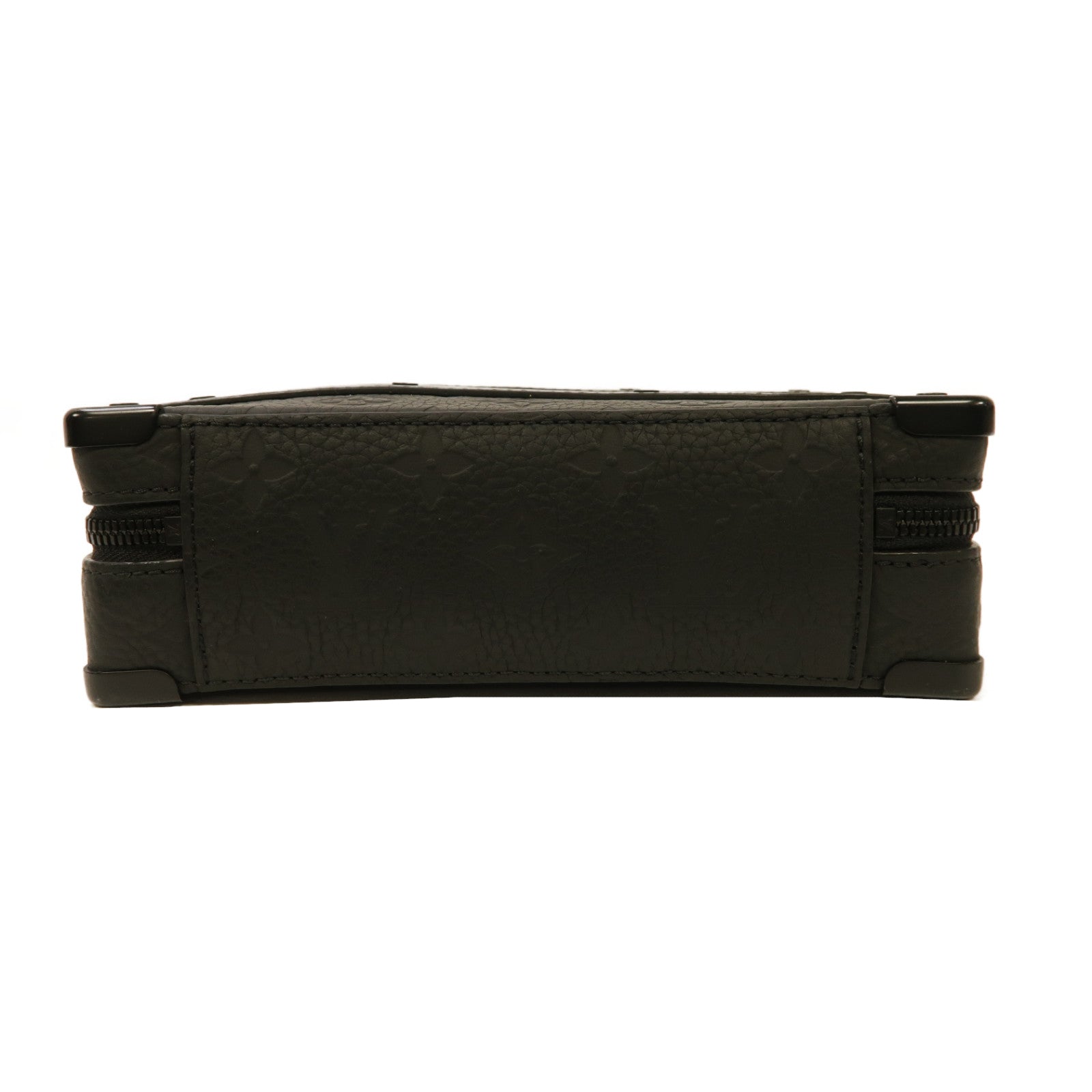 LOUIS VUITTON Monogram Taurillon皮革Handle Soft Trunk手挽肩背兩用袋黑色