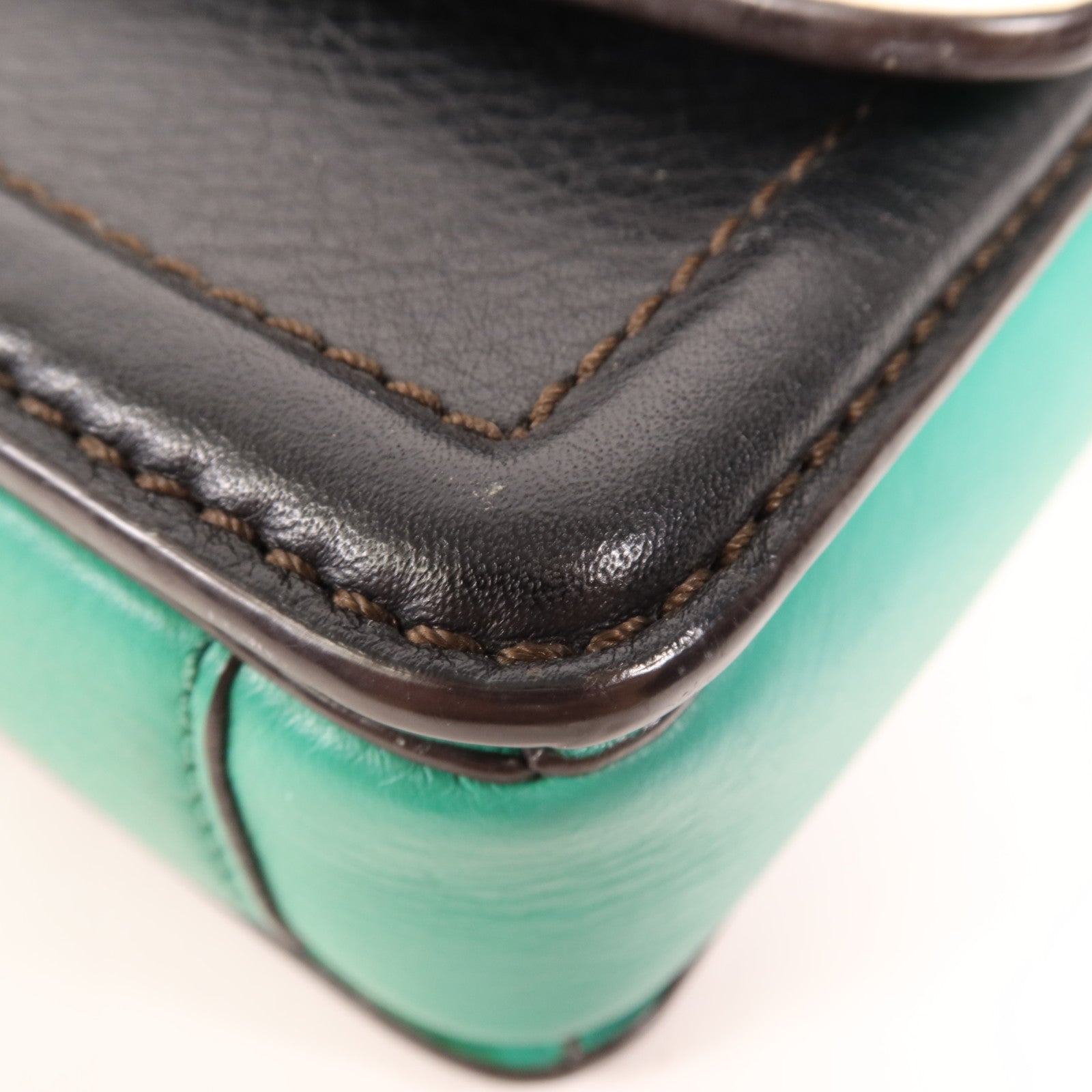 MCM 馬毛/牛皮皮革Shoulder Bag金扣肩背袋