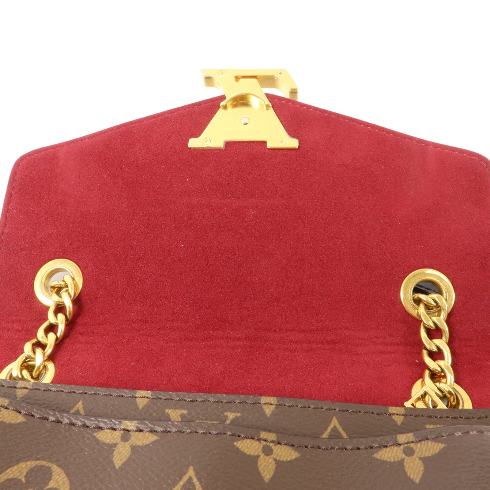 LOUIS VUITTON Monogram Passy金扣肩背袋棕色