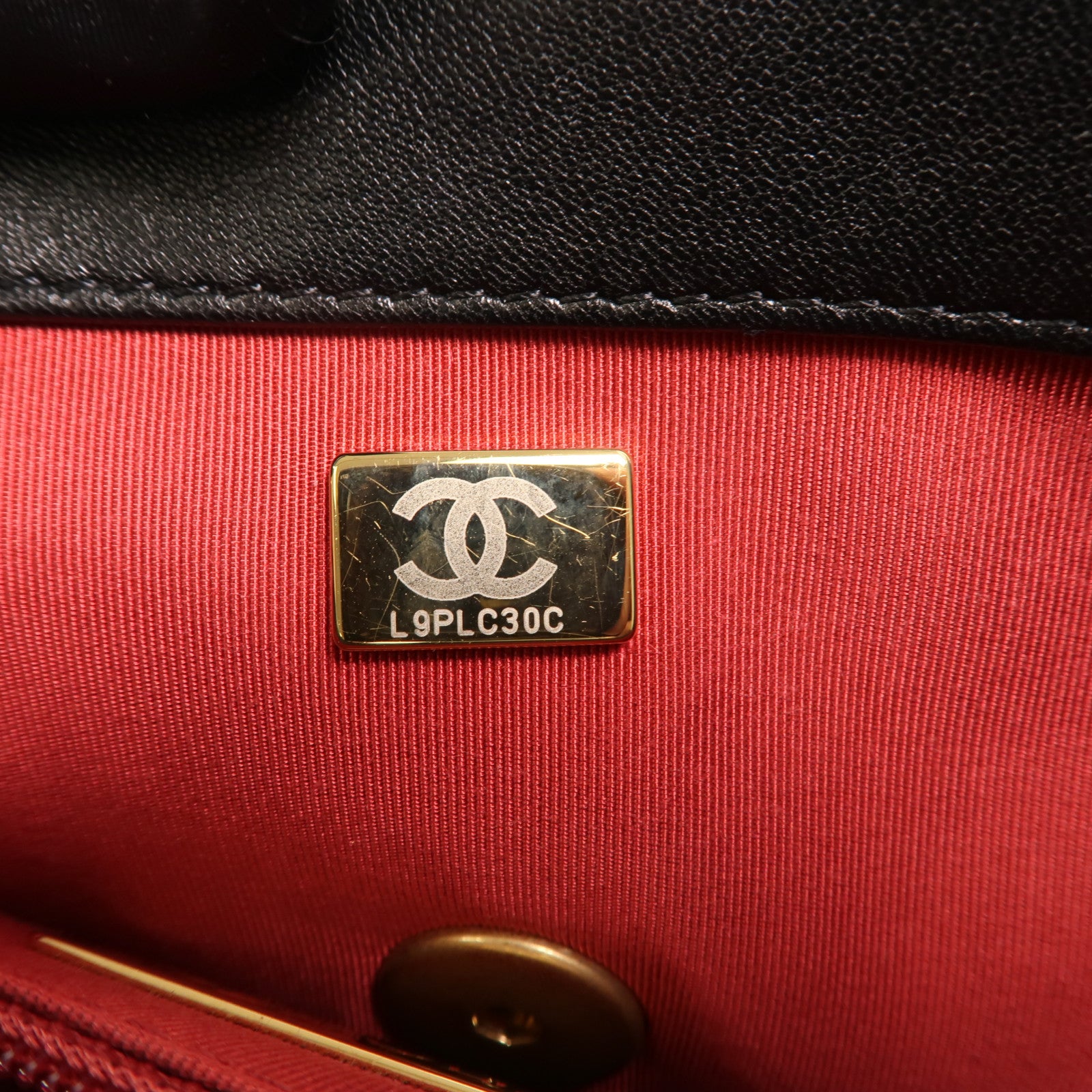 CHANEL 羊皮皮革C19 Small手挽肩背兩用袋