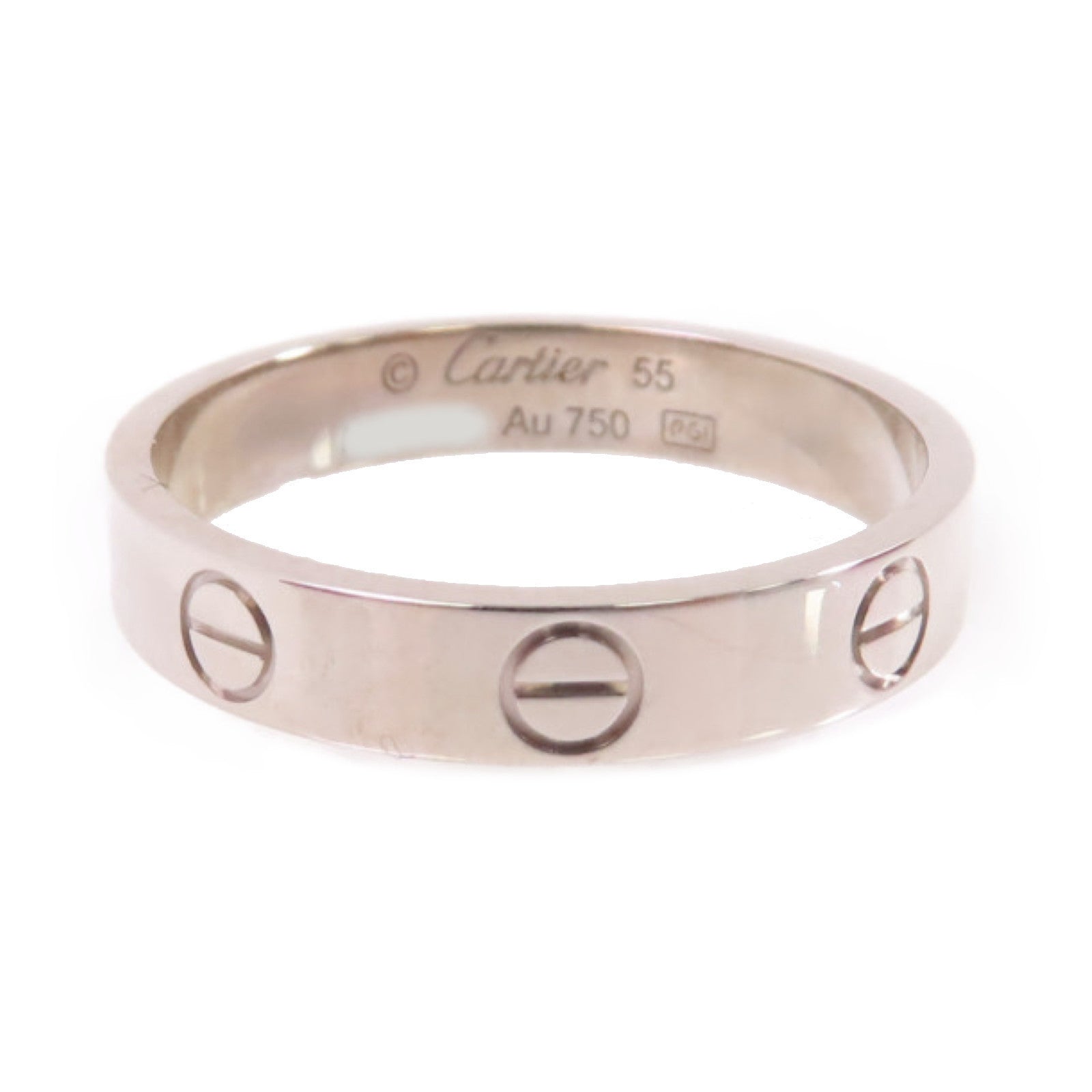 CARTIER 18K白金Love Ring戒指US#7/#55
