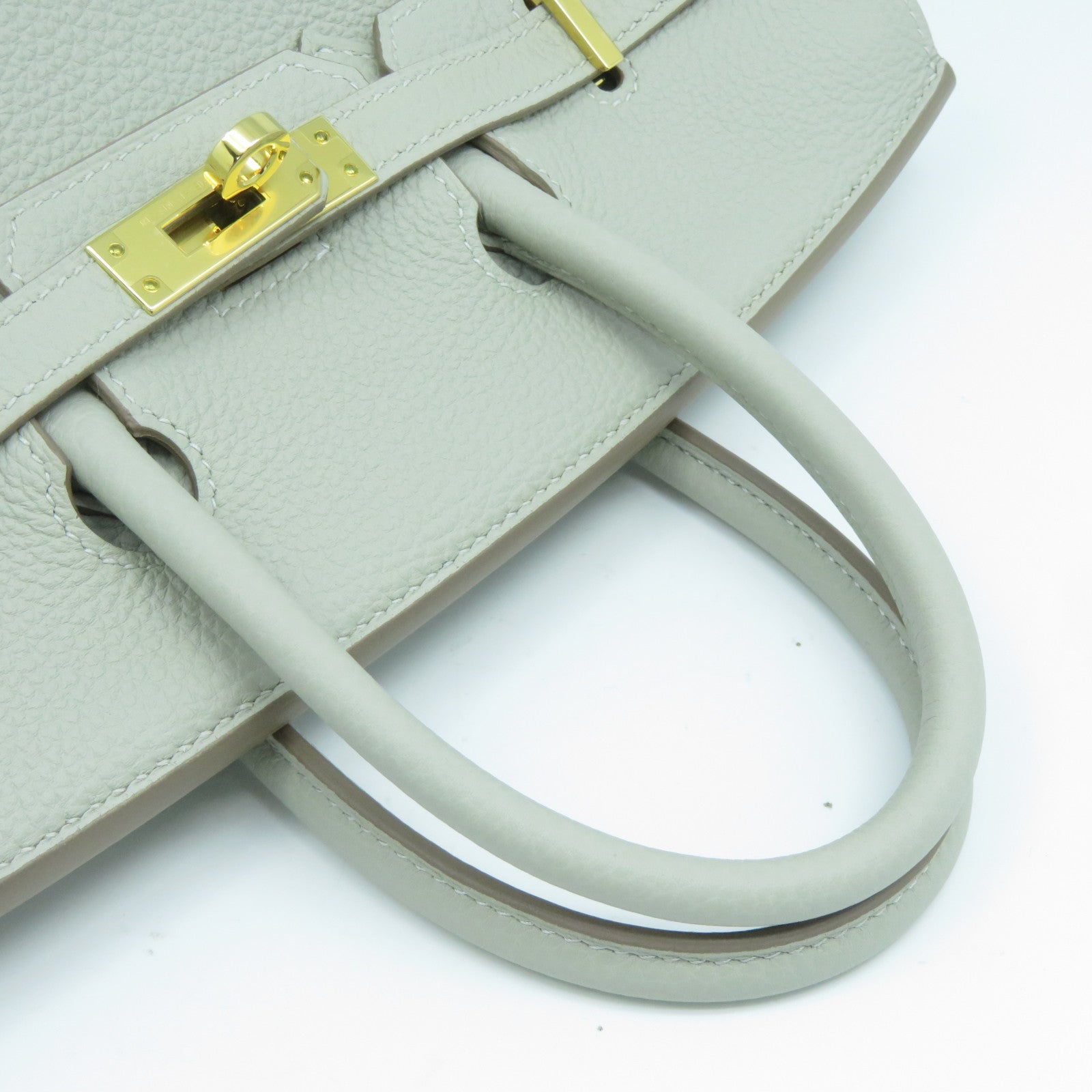 HERMES 【激減優惠】Togo皮革Birkin 25金扣手挽袋Gris Perle珍珠灰色