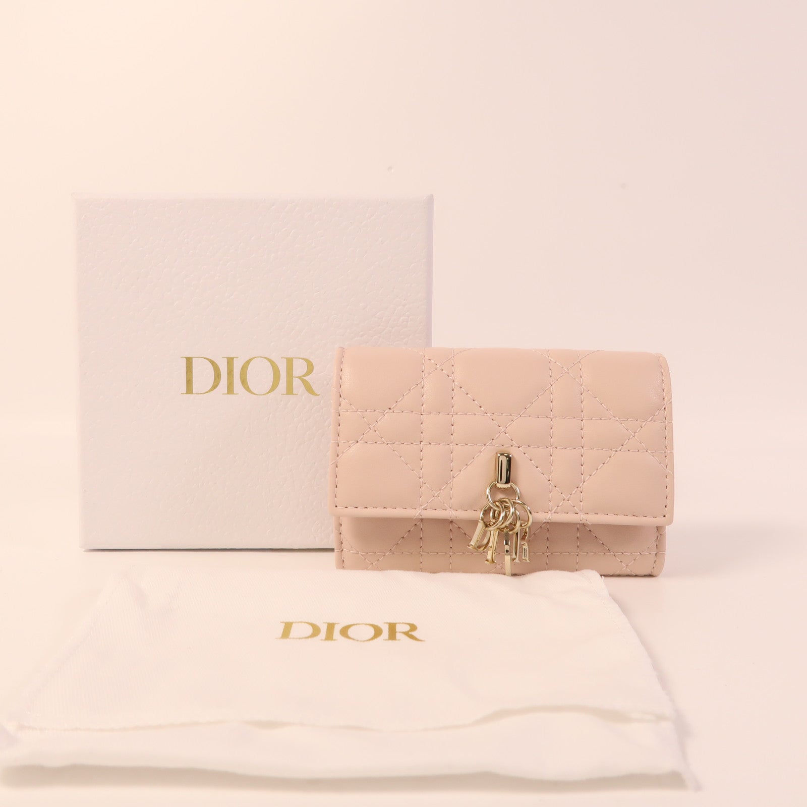 Dior 羊革皮革Card Case金扣卡片套