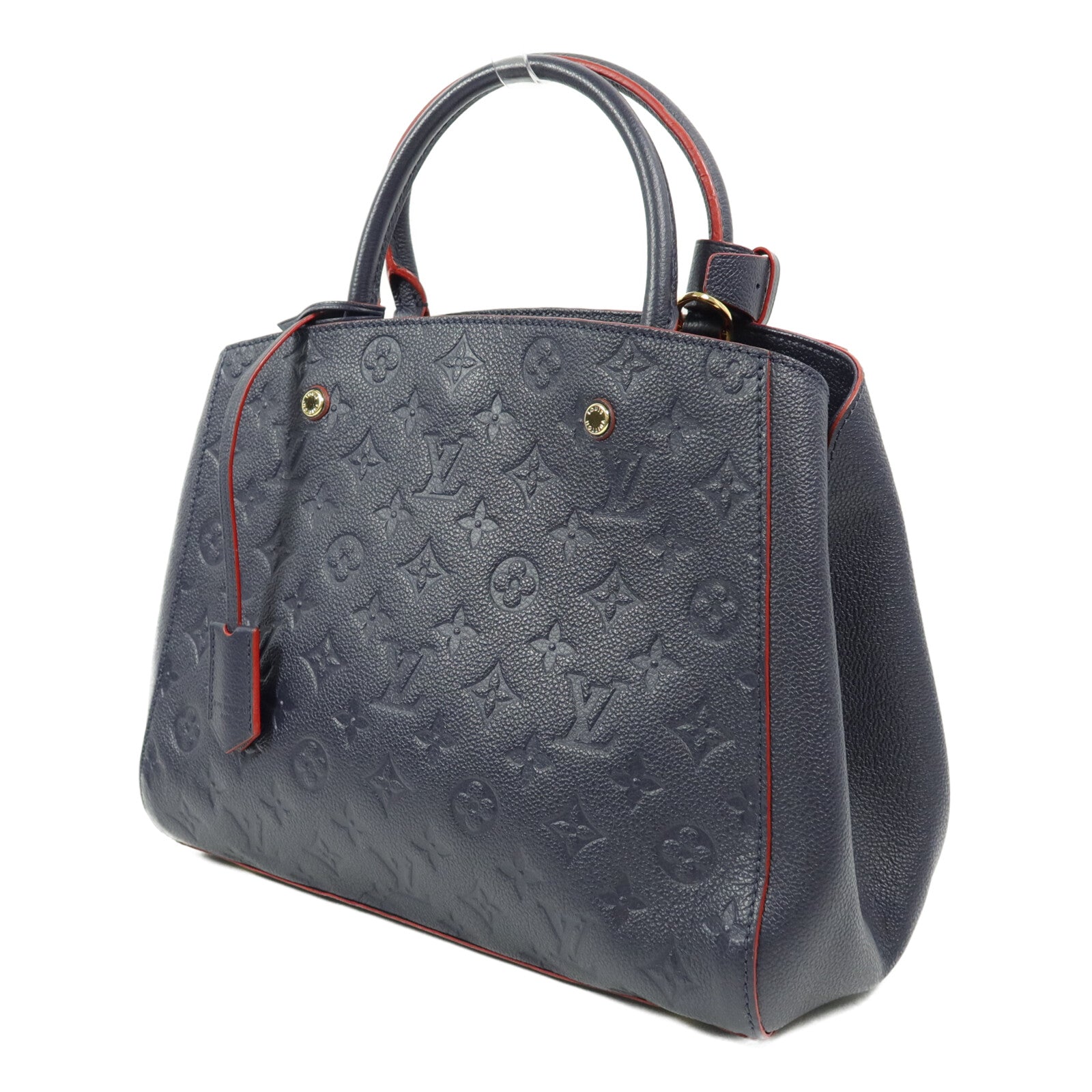 LOUIS VUITTON Monogram Empreinte Montaigne MM手挽肩背兩用袋