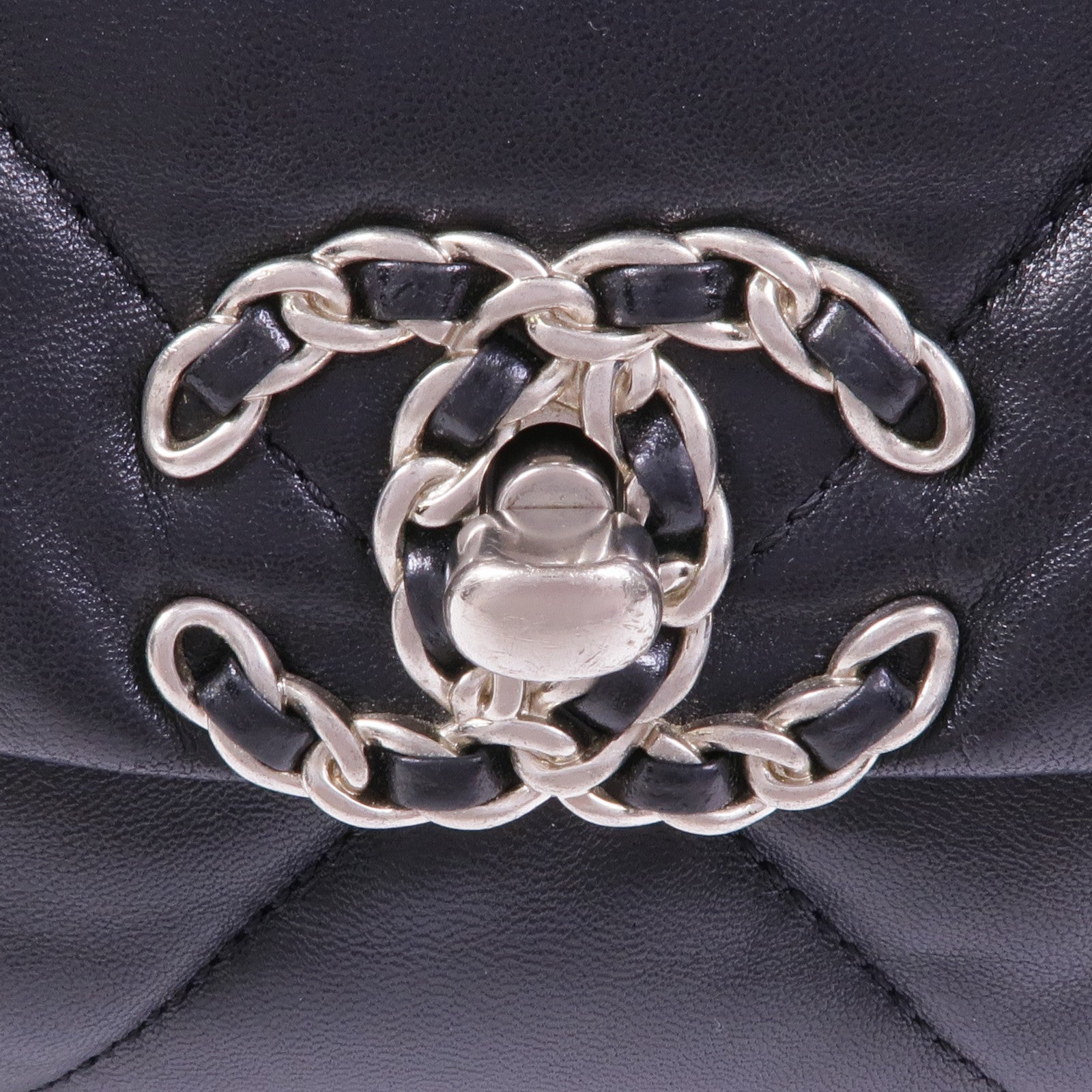 CHANEL 羊皮皮革C19 Small手挽肩背兩用袋