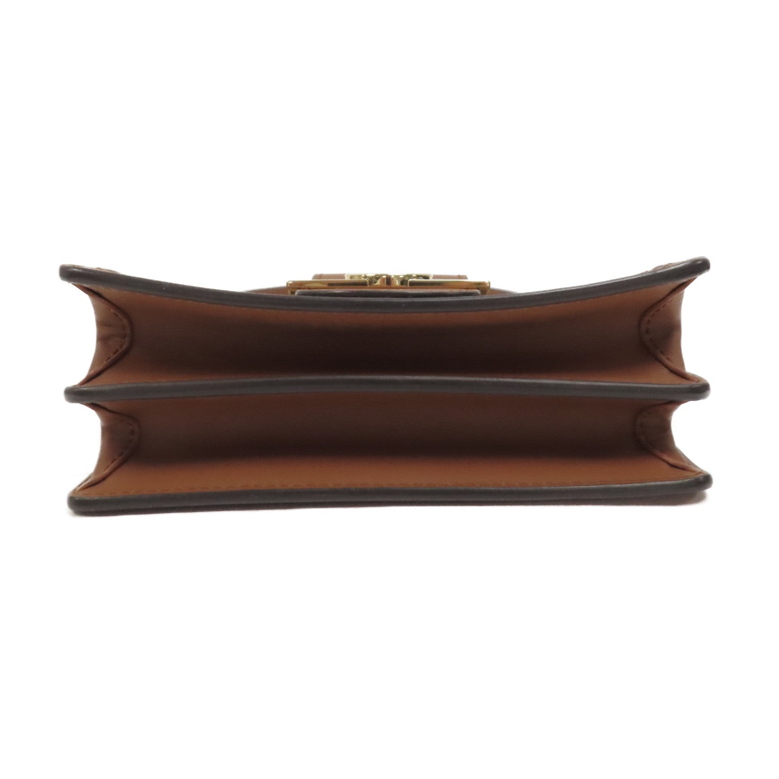 LOUIS VUITTON Monogram Reverse Mini Dauphine金扣肩背袋啡色