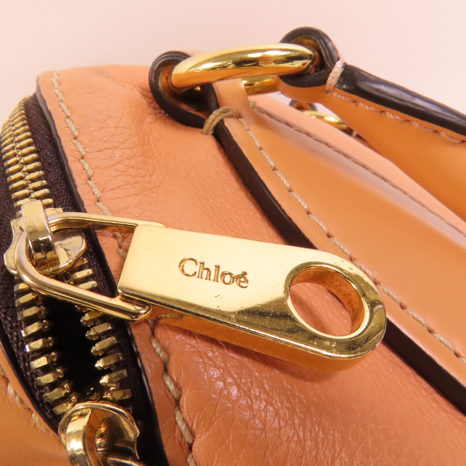 Chloe 牛皮皮革Small Daria Bag金扣手挽肩背兩用袋