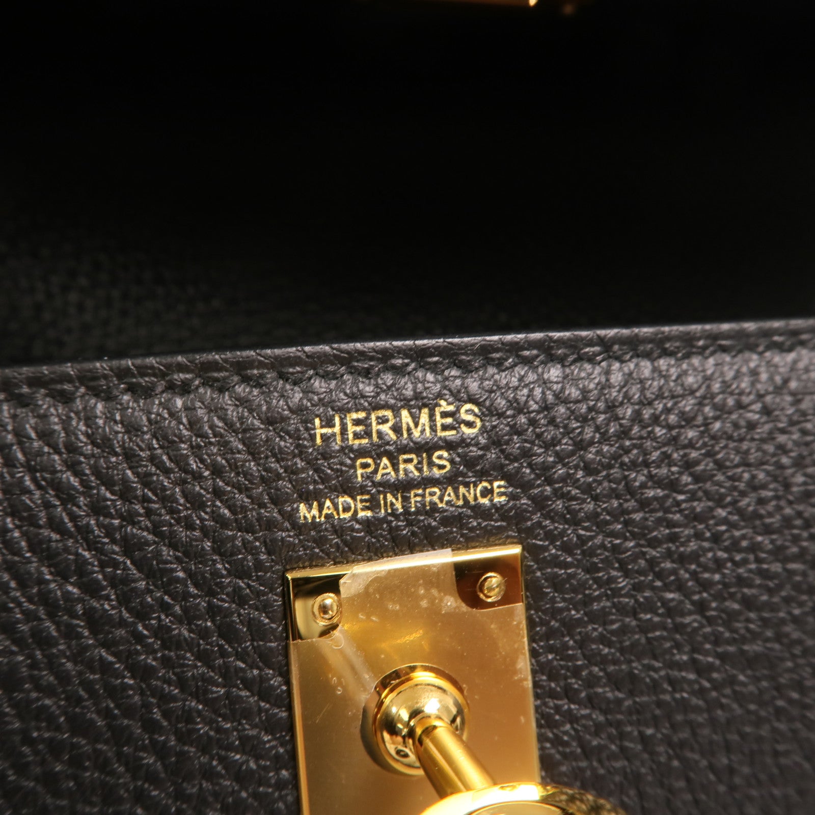 HERMES Togo皮革Kelly 25手挽肩背兩用袋Noir