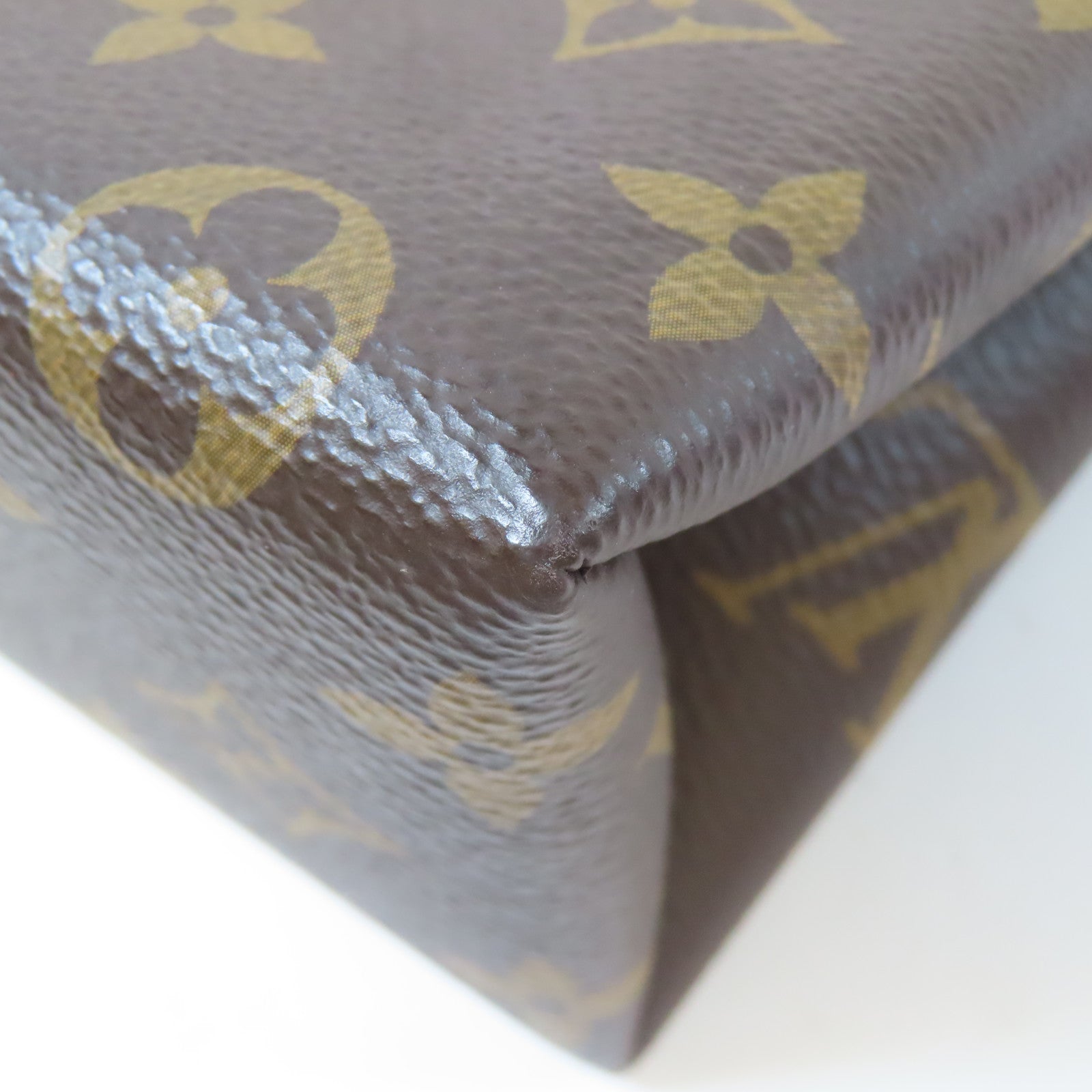 LOUIS VUITTON 【激減優惠】Monogram Locky BB金扣手挽肩背兩用袋啡色/紅色