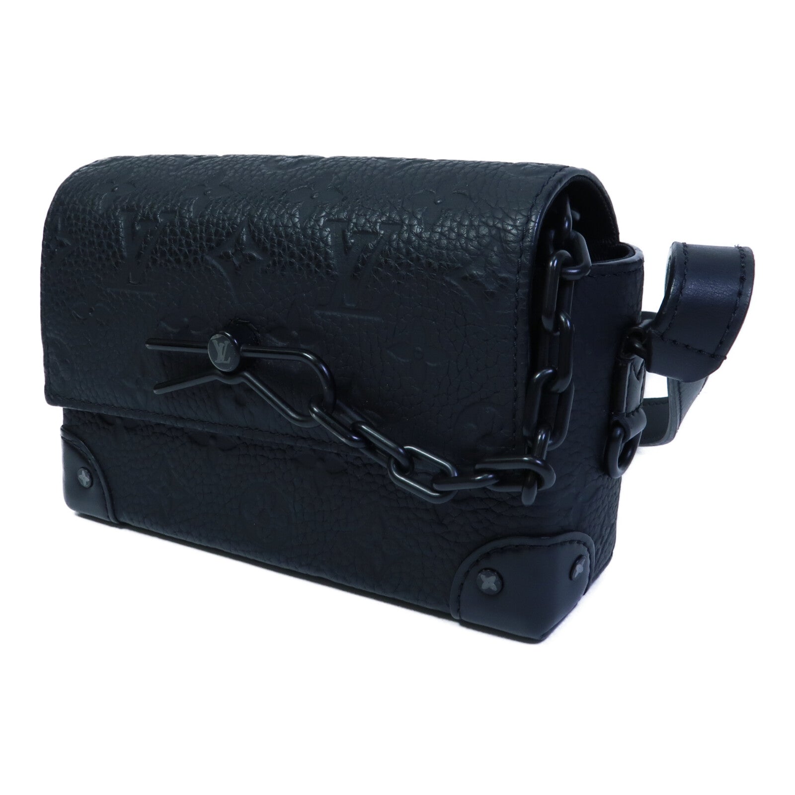 LOUIS VUITTON Monogram Taurillon Steamer Wearable Wallet肩背袋
