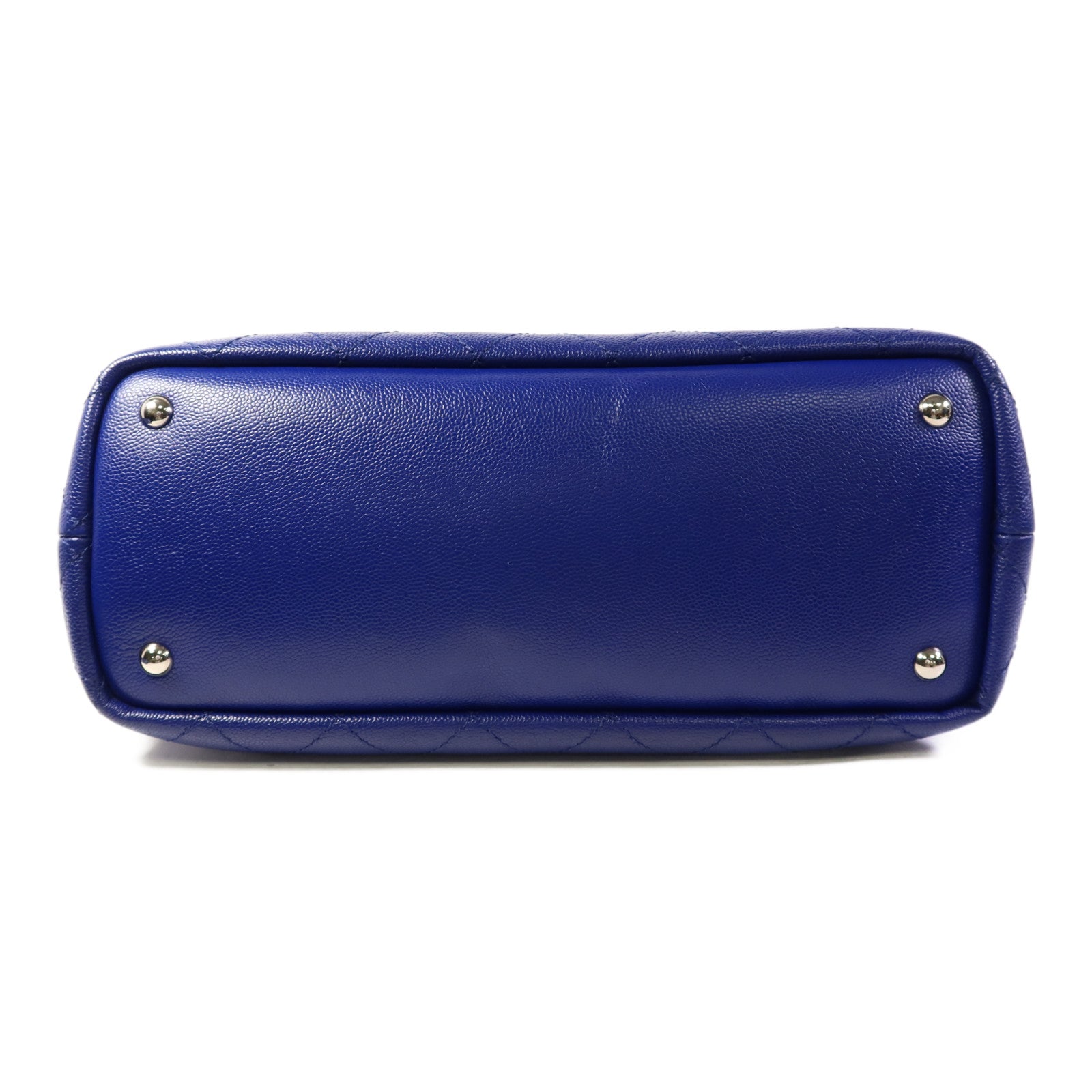 CHANEL 牛皮皮革Totebag銀扣手挽袋