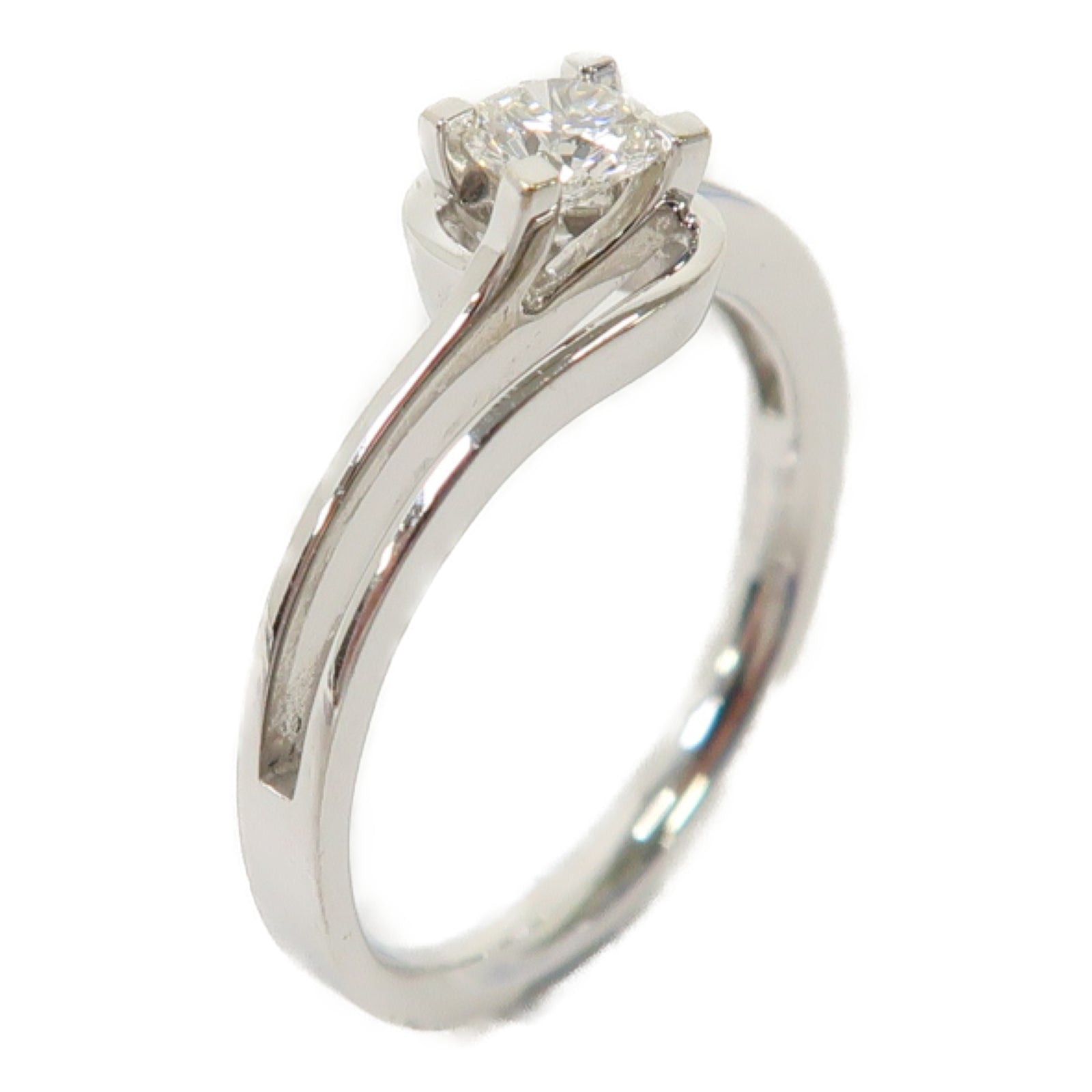 JEWELRY 18K白金Diamond Ring 0.27ct鑽石戒指US#6