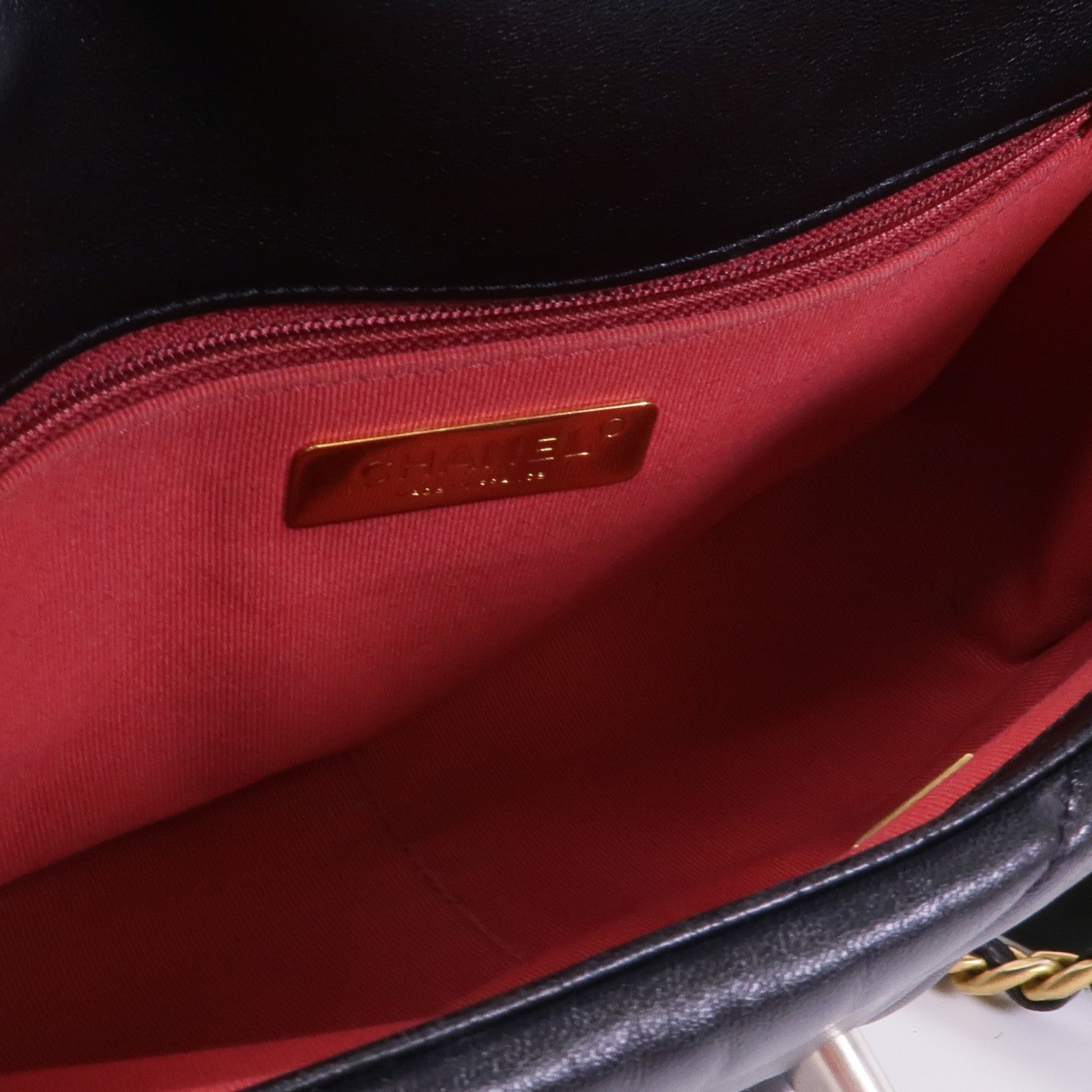 CHANEL 羊皮皮革C19 Small手挽肩背兩用袋