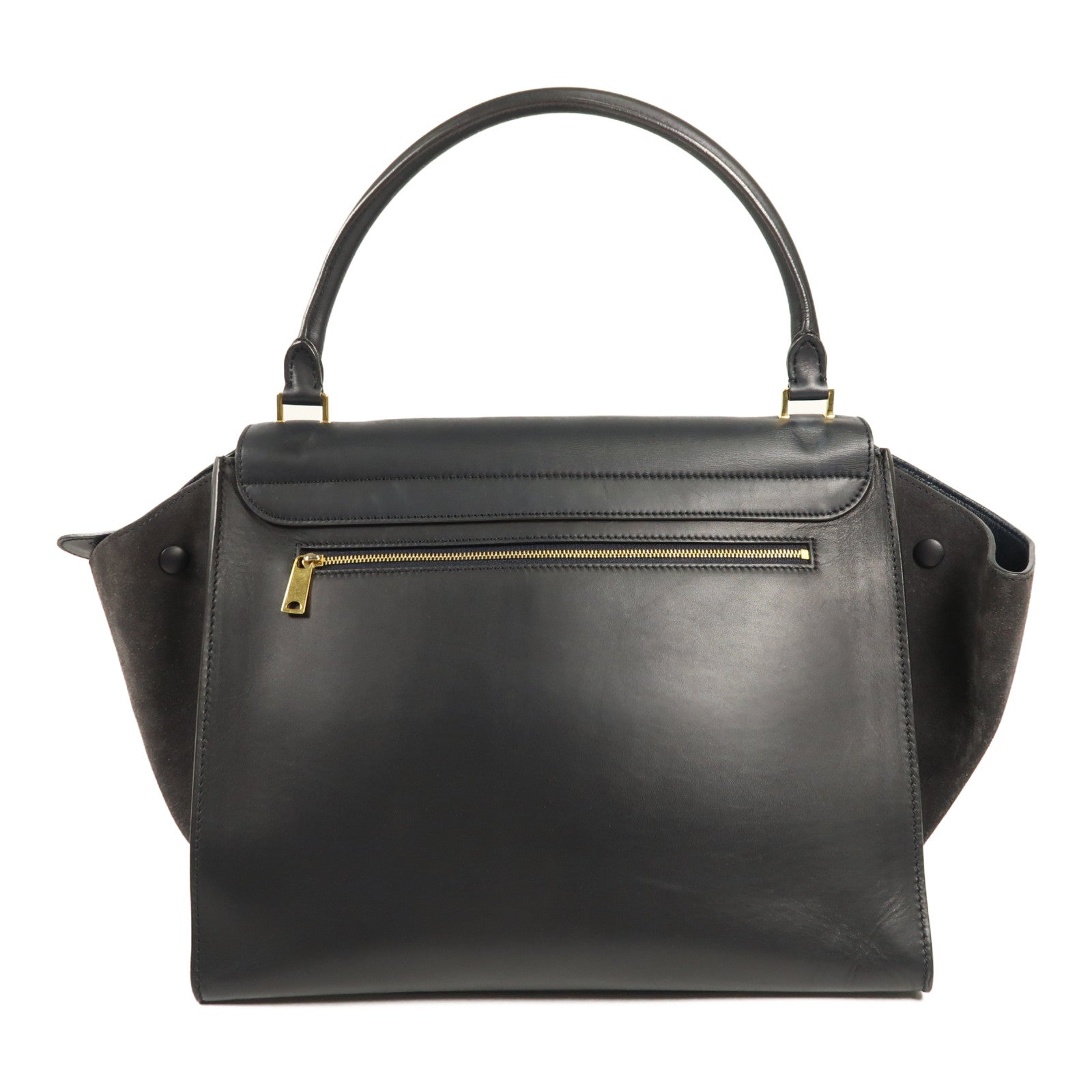 CELINE 牛皮皮革Trapeze金扣手挽袋