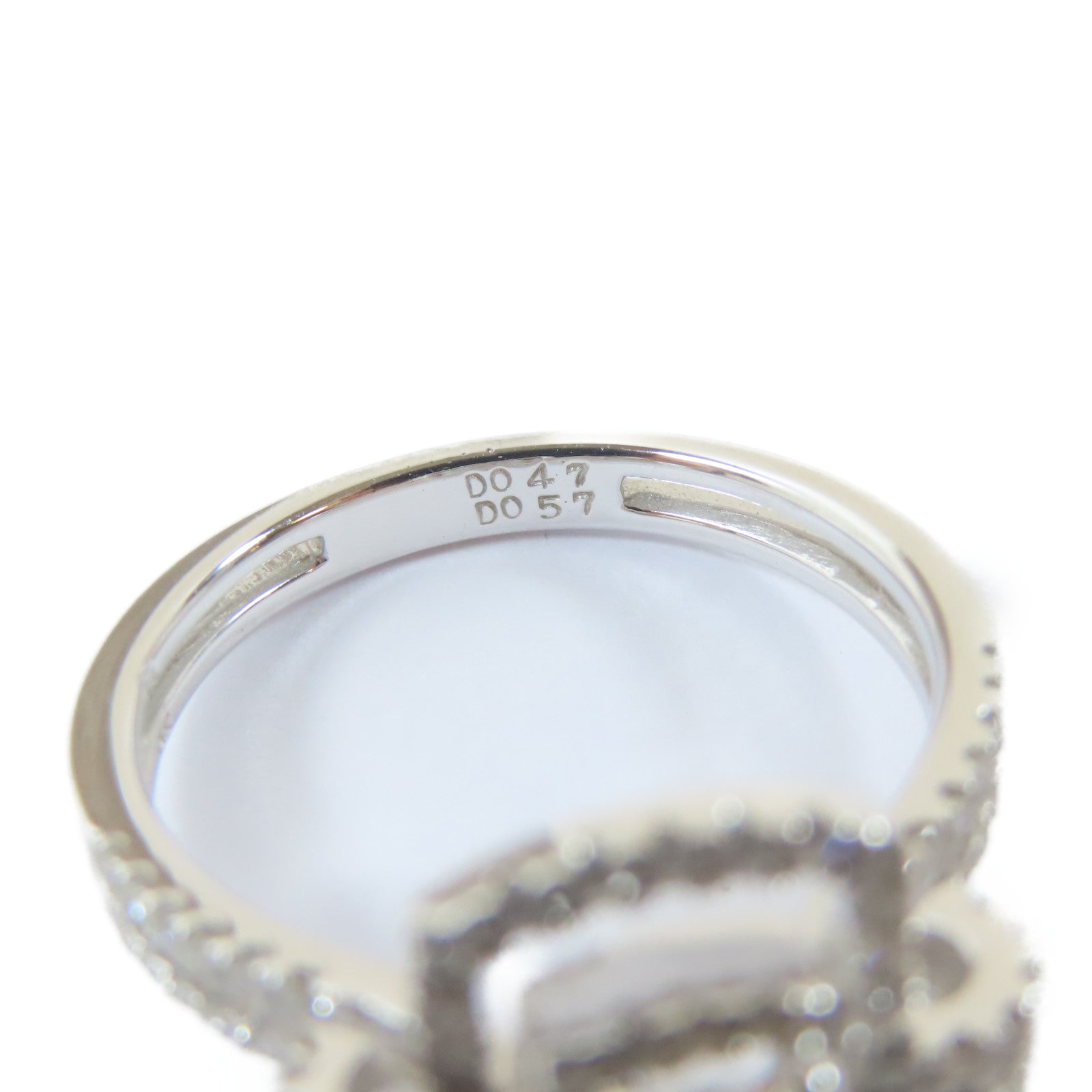 JEWELRY 【激減優惠】18K白金Diamond Ring0.47ct/0.57ct鑽石戒指US#6.75