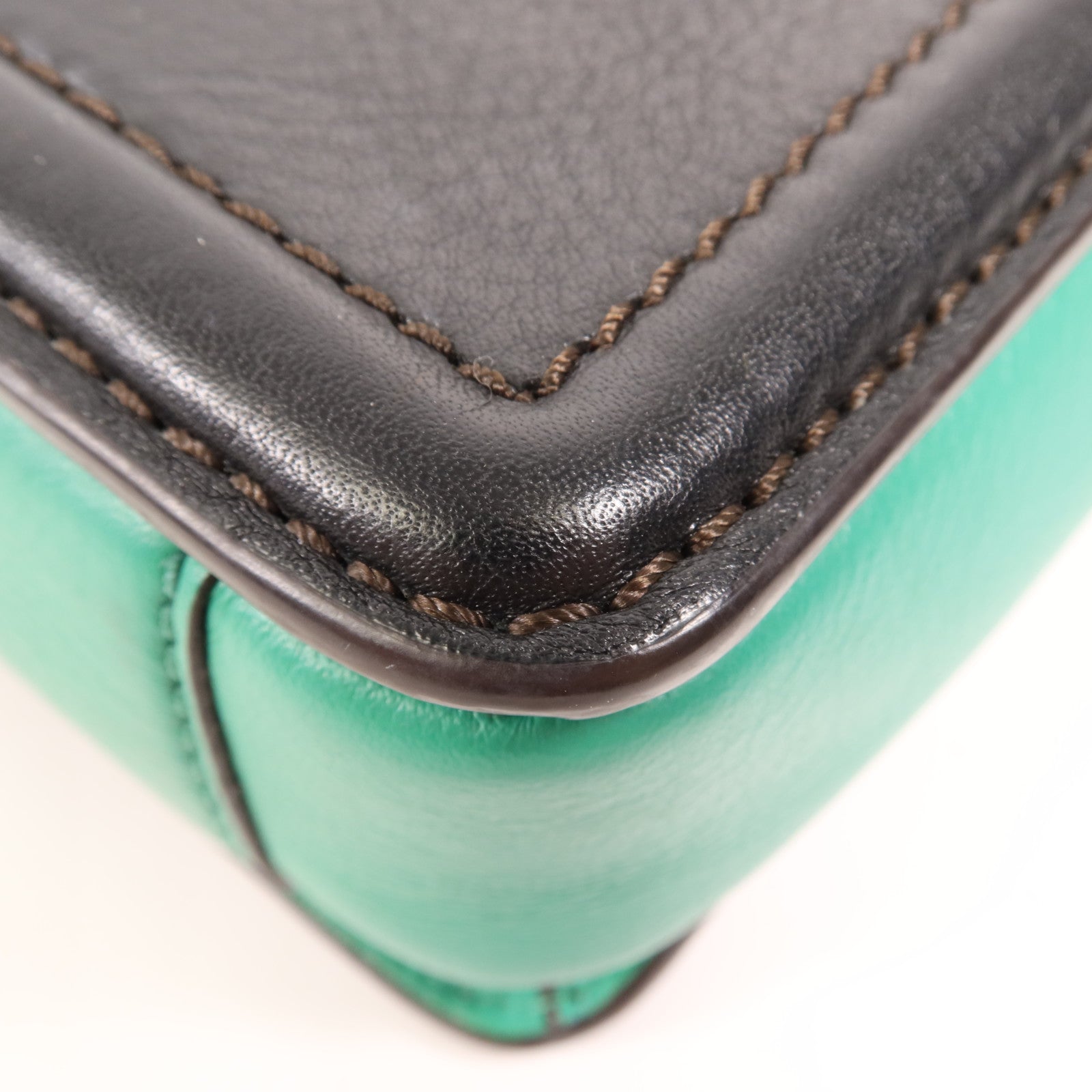 MCM 馬毛/牛皮皮革Shoulder Bag金扣肩背袋