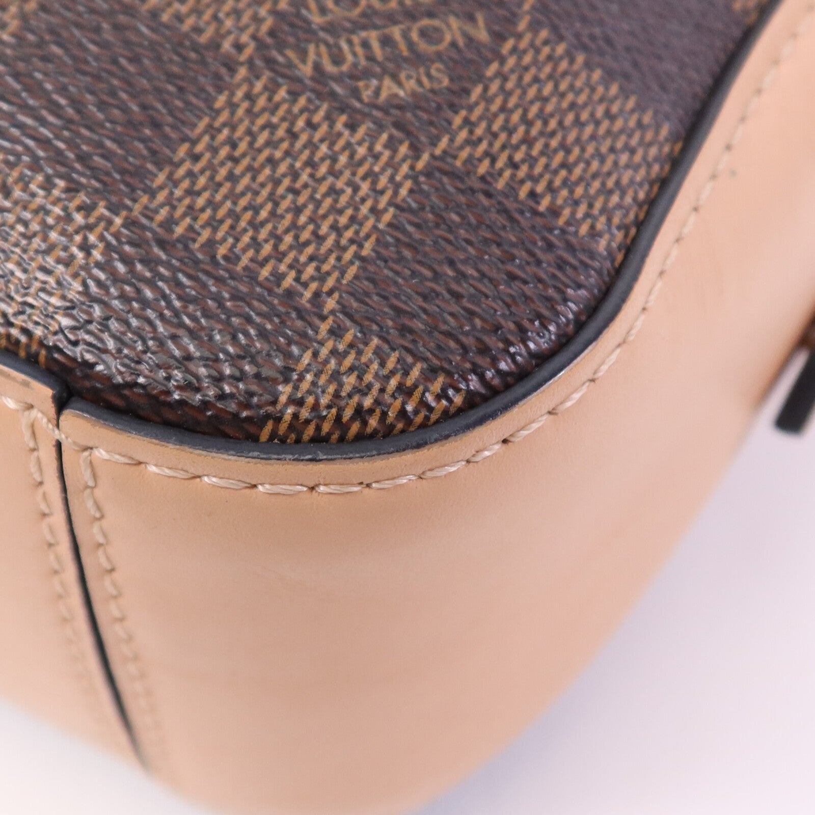 LOUIS VUITTON Damier Sunta Monica金扣手挽肩背兩用袋