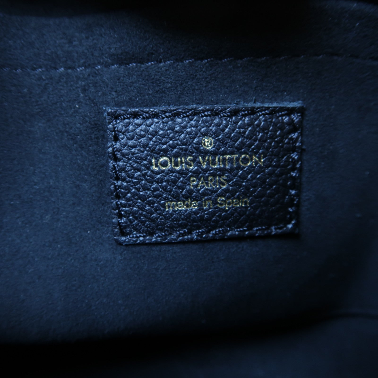 LOUIS VUITTON Monogram Empreinte Multi Pochette Accessoires金扣肩背袋黑色