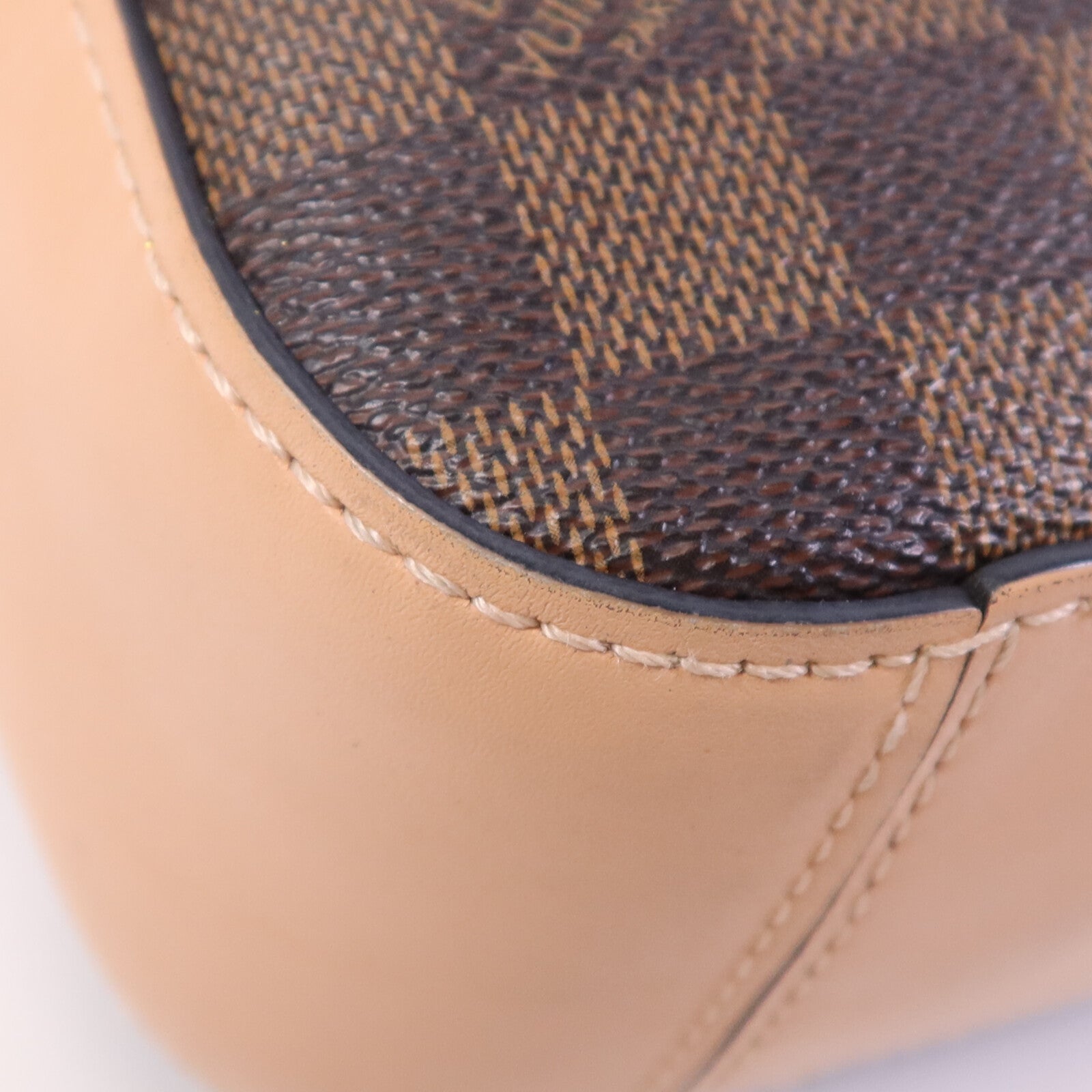 LOUIS VUITTON Damier Sunta Monica金扣手挽肩背兩用袋