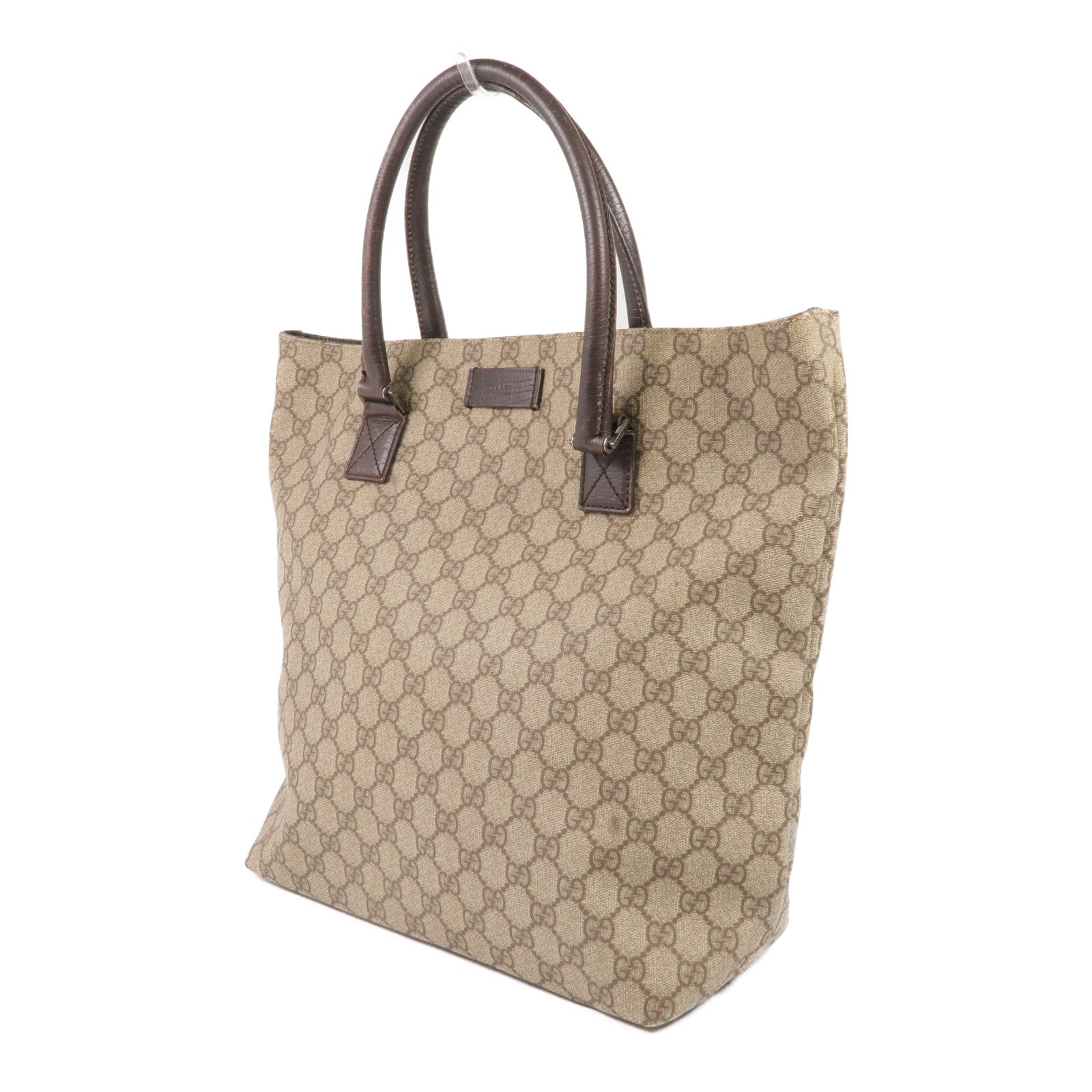 GUCCI 塗層帆布Supreme Tote Bag銀扣手挽袋