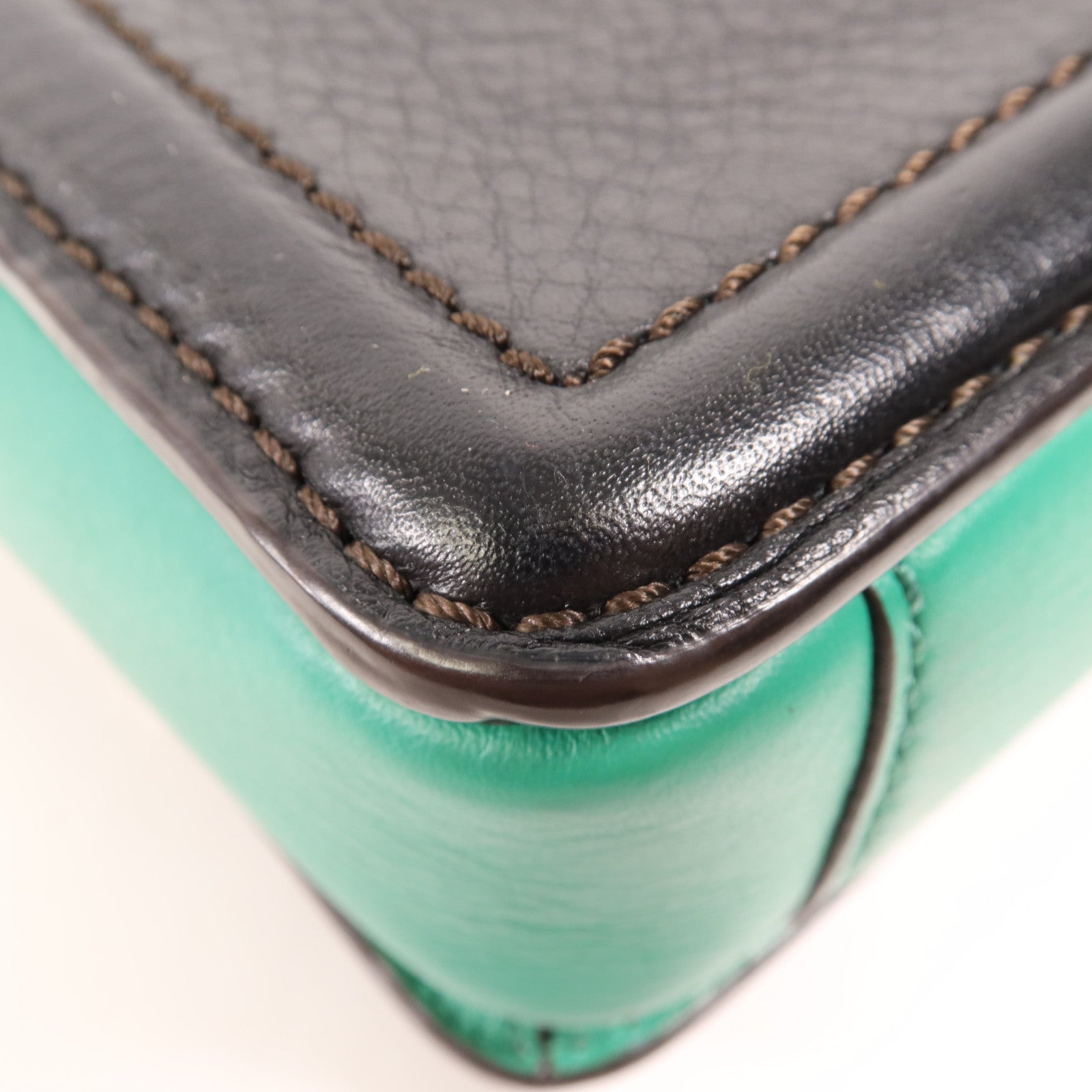 MCM 馬毛/牛皮皮革Shoulder Bag金扣肩背袋