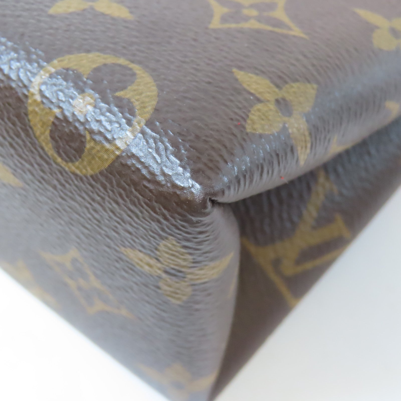 LOUIS VUITTON 【激減優惠】Monogram Locky BB金扣手挽肩背兩用袋啡色/紅色