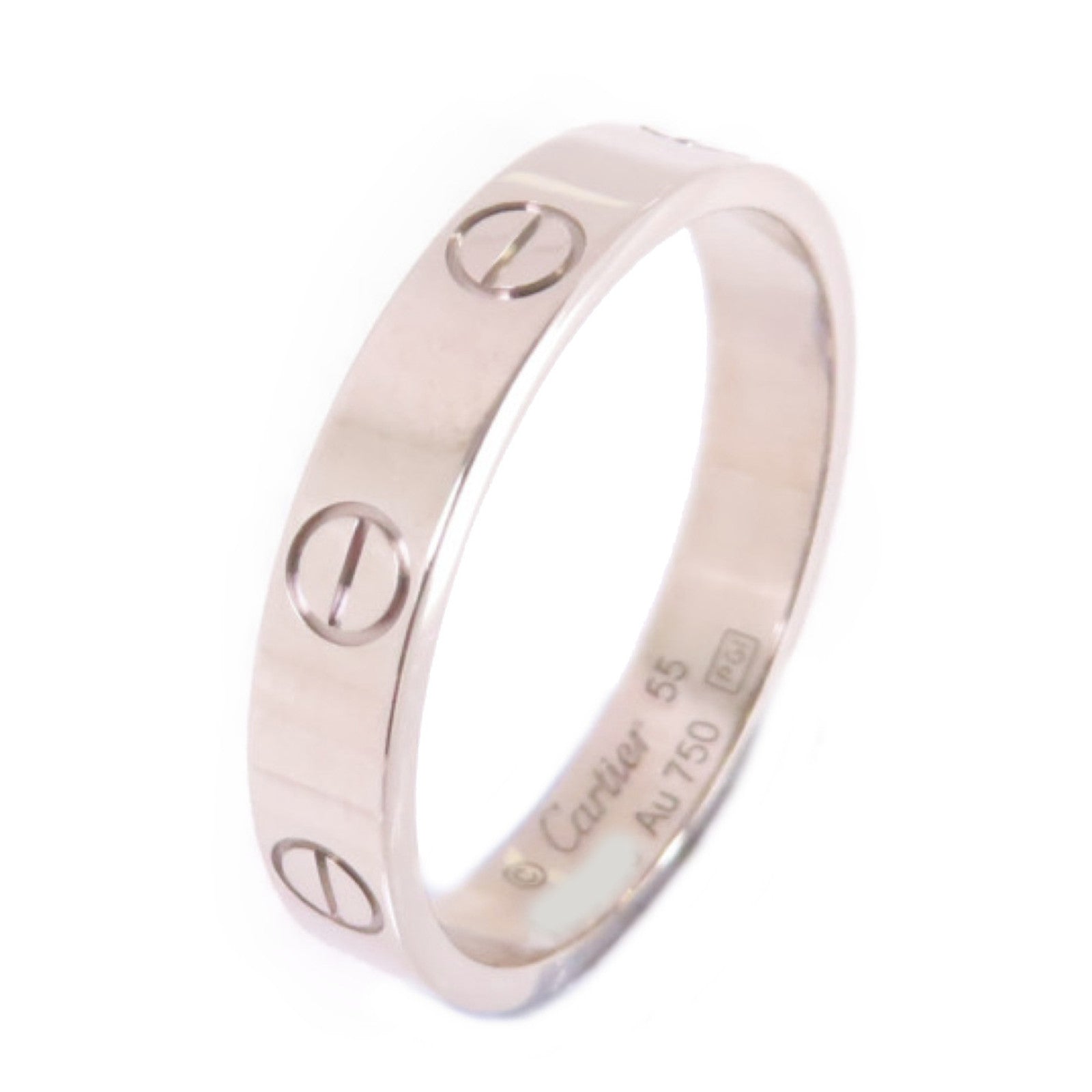 CARTIER 18K白金Love Ring戒指US#7/#55