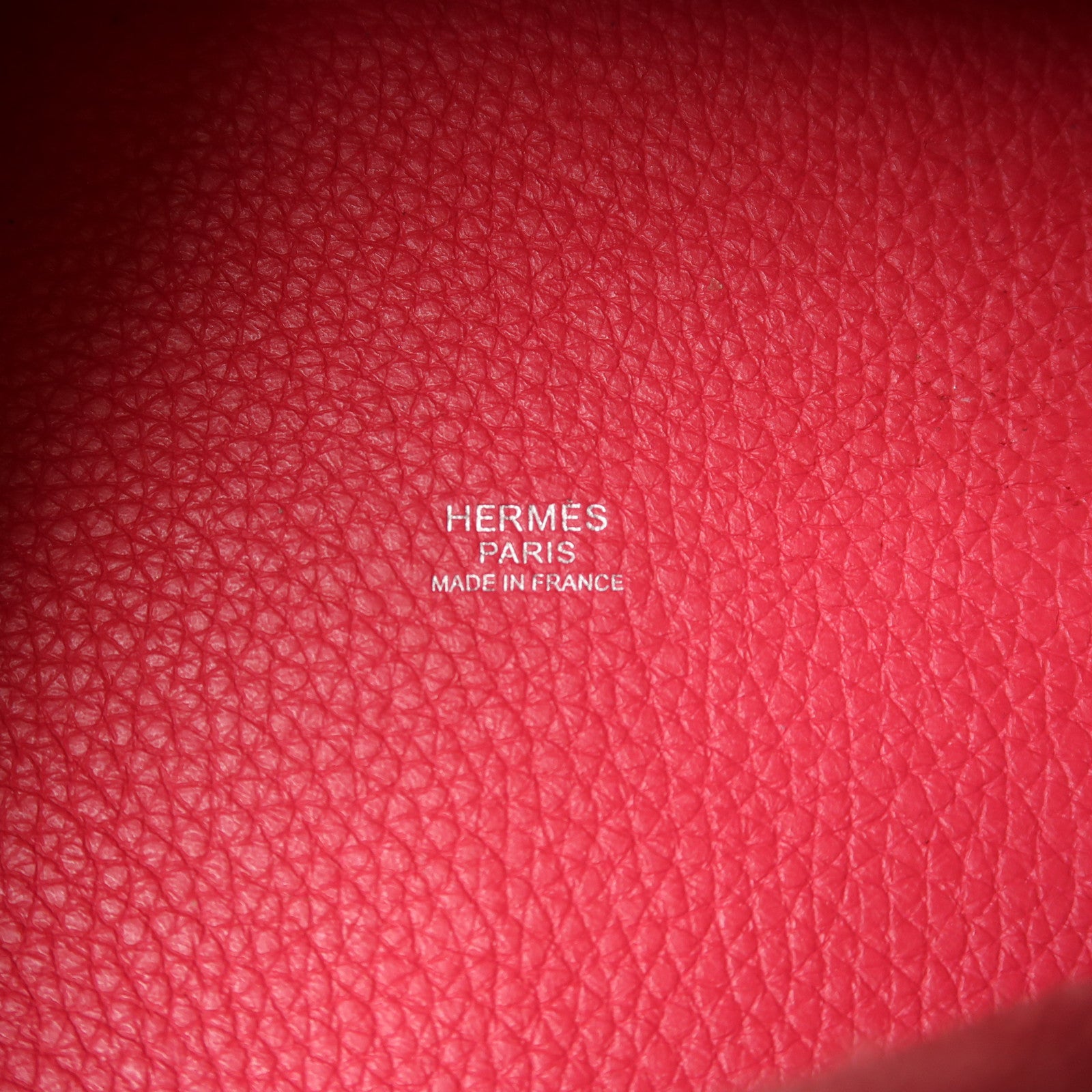 HERMES Clemence皮革Picotin PM銀扣手挽袋粉紅色