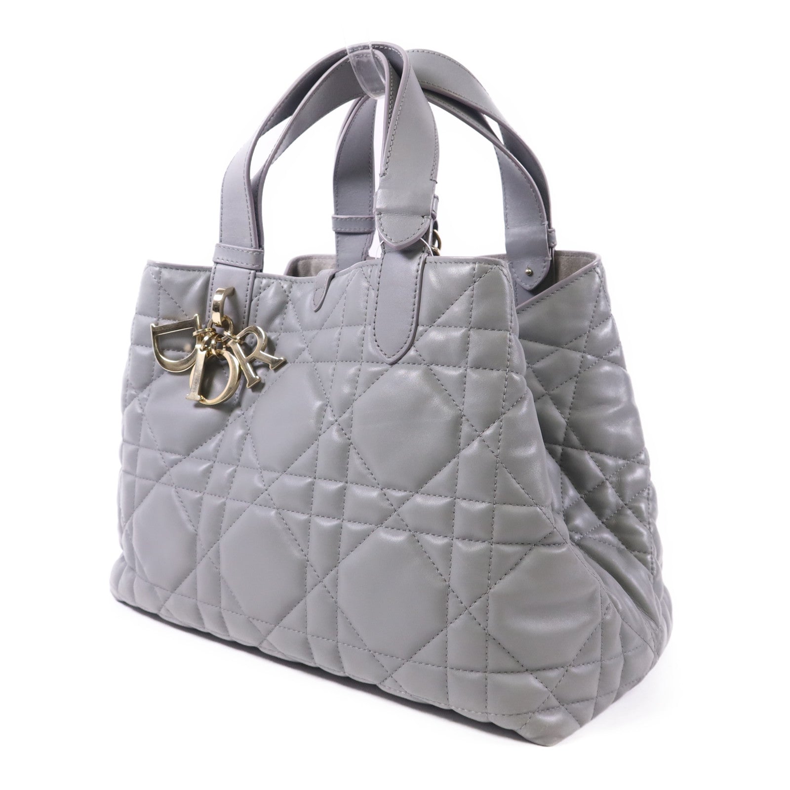 Dior 【激減優惠】牛皮皮革Toujours Medium金扣手挽袋