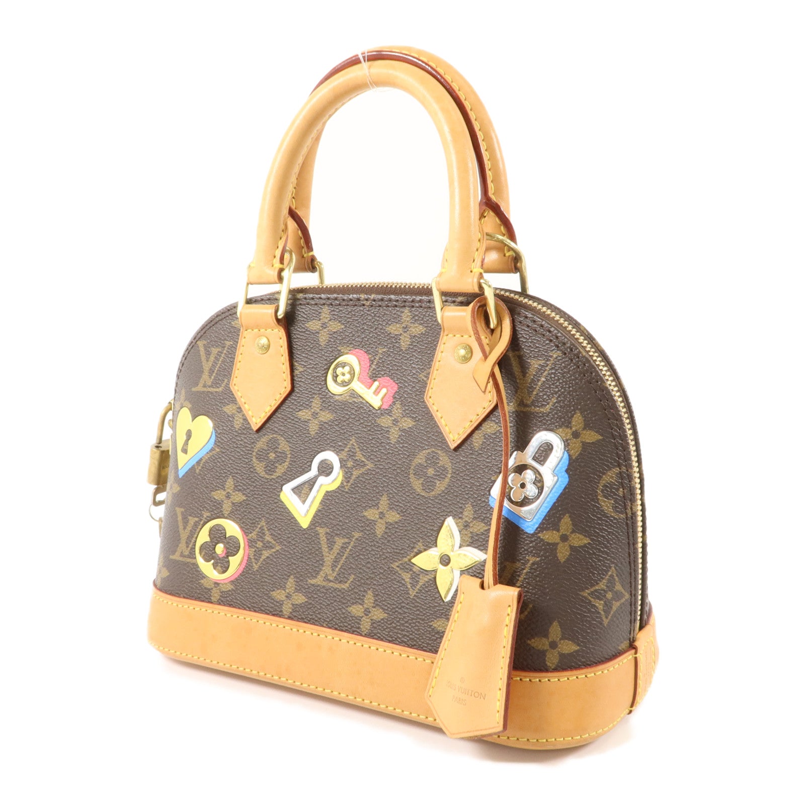 LOUIS VUITTON Monogram Love Lock Alma BB手挽肩背兩用袋