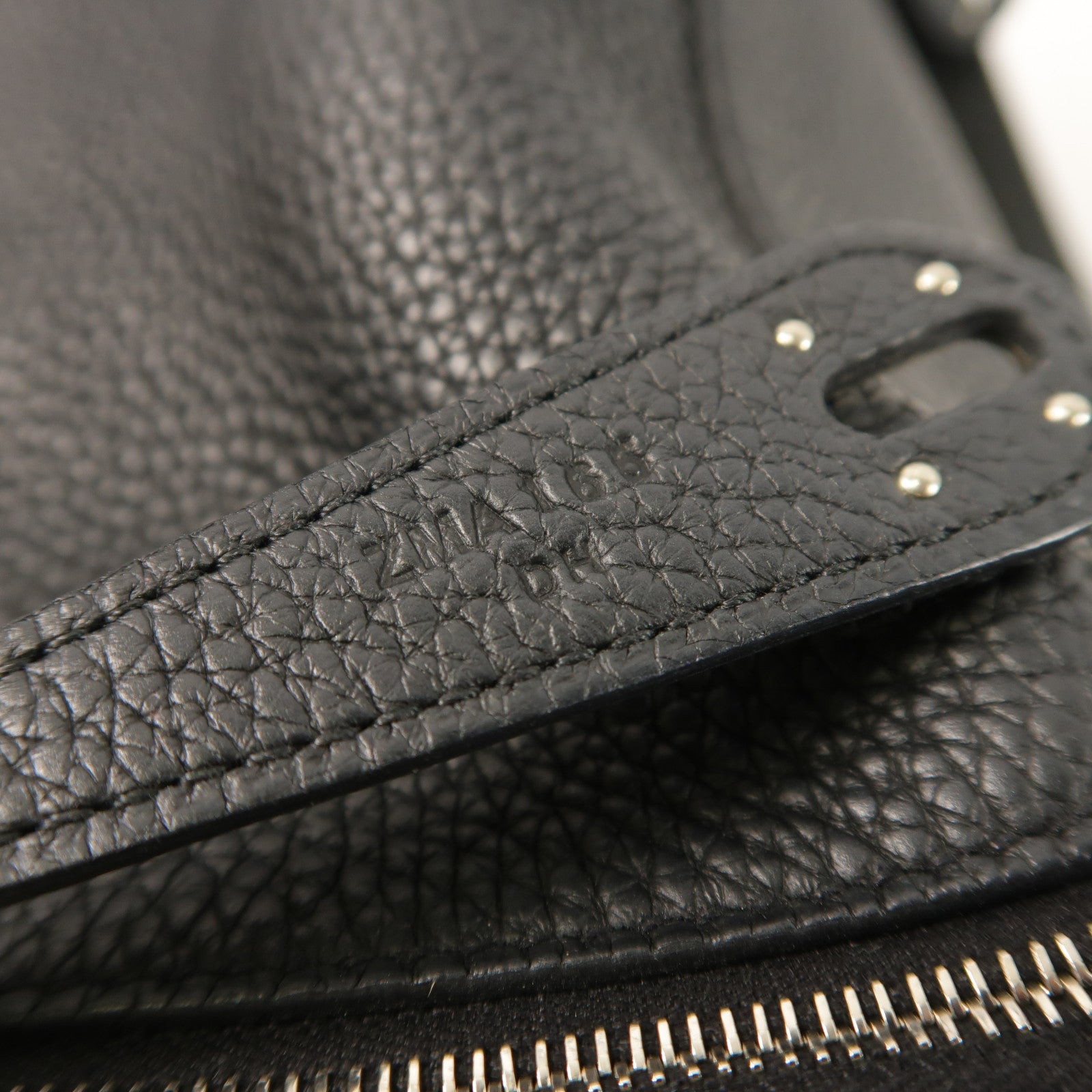 HERMES Clemence皮革Lindy 26銀扣手挽肩背兩用袋Noir