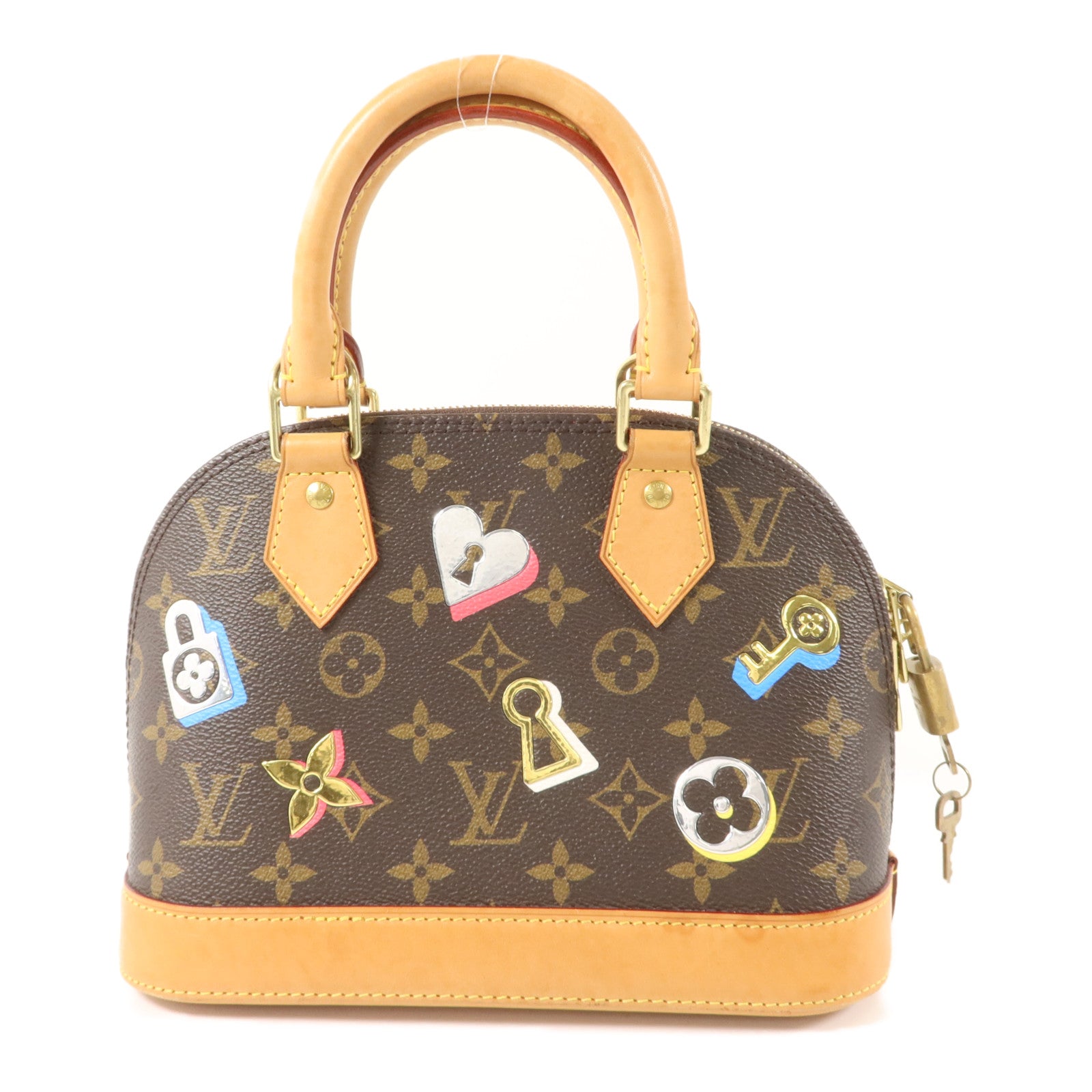 LOUIS VUITTON Monogram Love Lock Alma BB手挽肩背兩用袋
