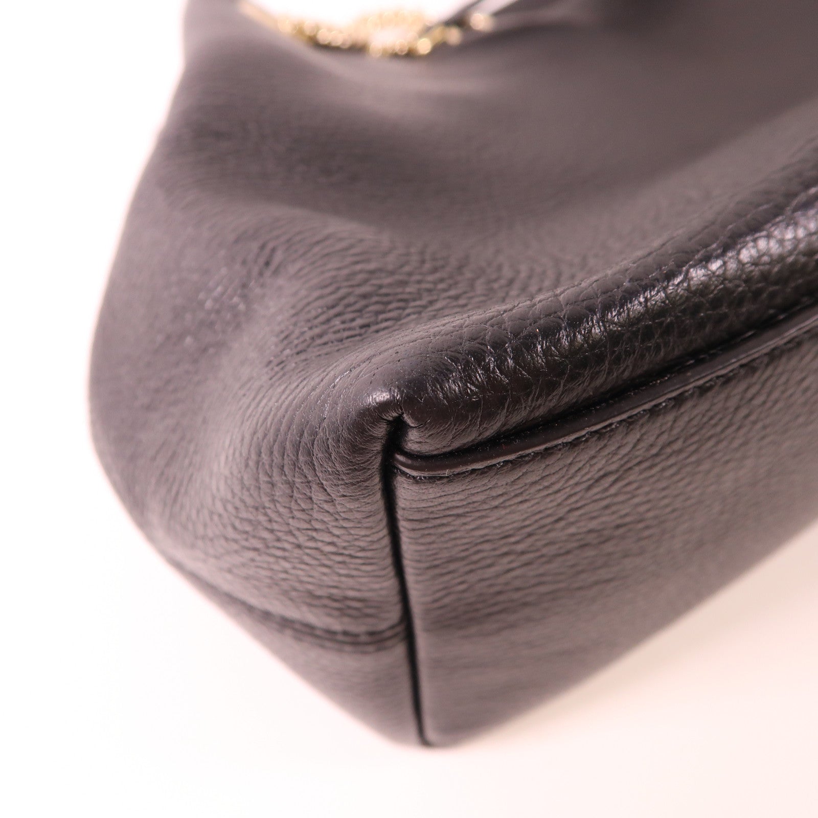 GUCCI 牛皮皮革Tote Bag金扣鏈帶手挽袋