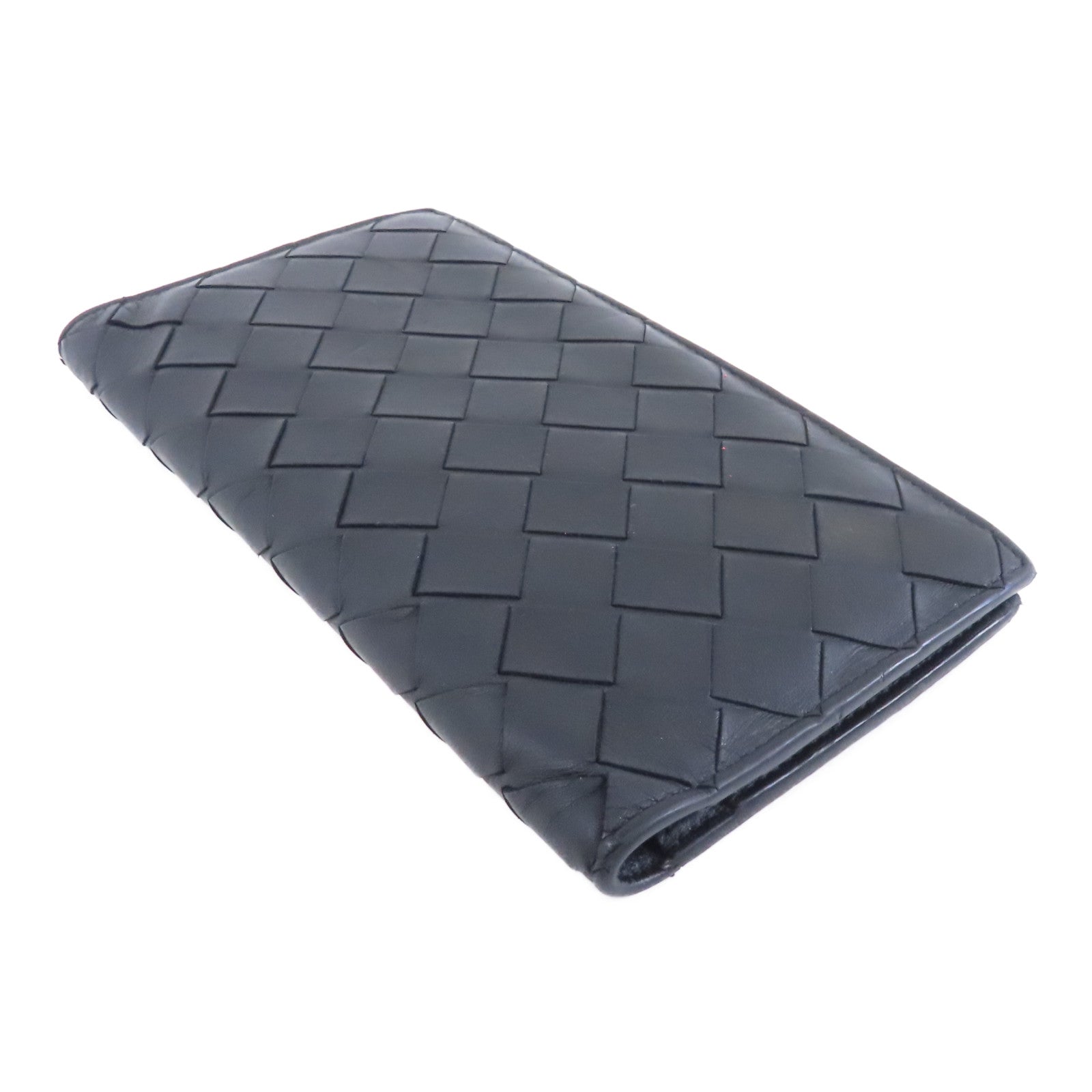 BOTTEGA VENETA 皮革Long Wallet長錢包黑色