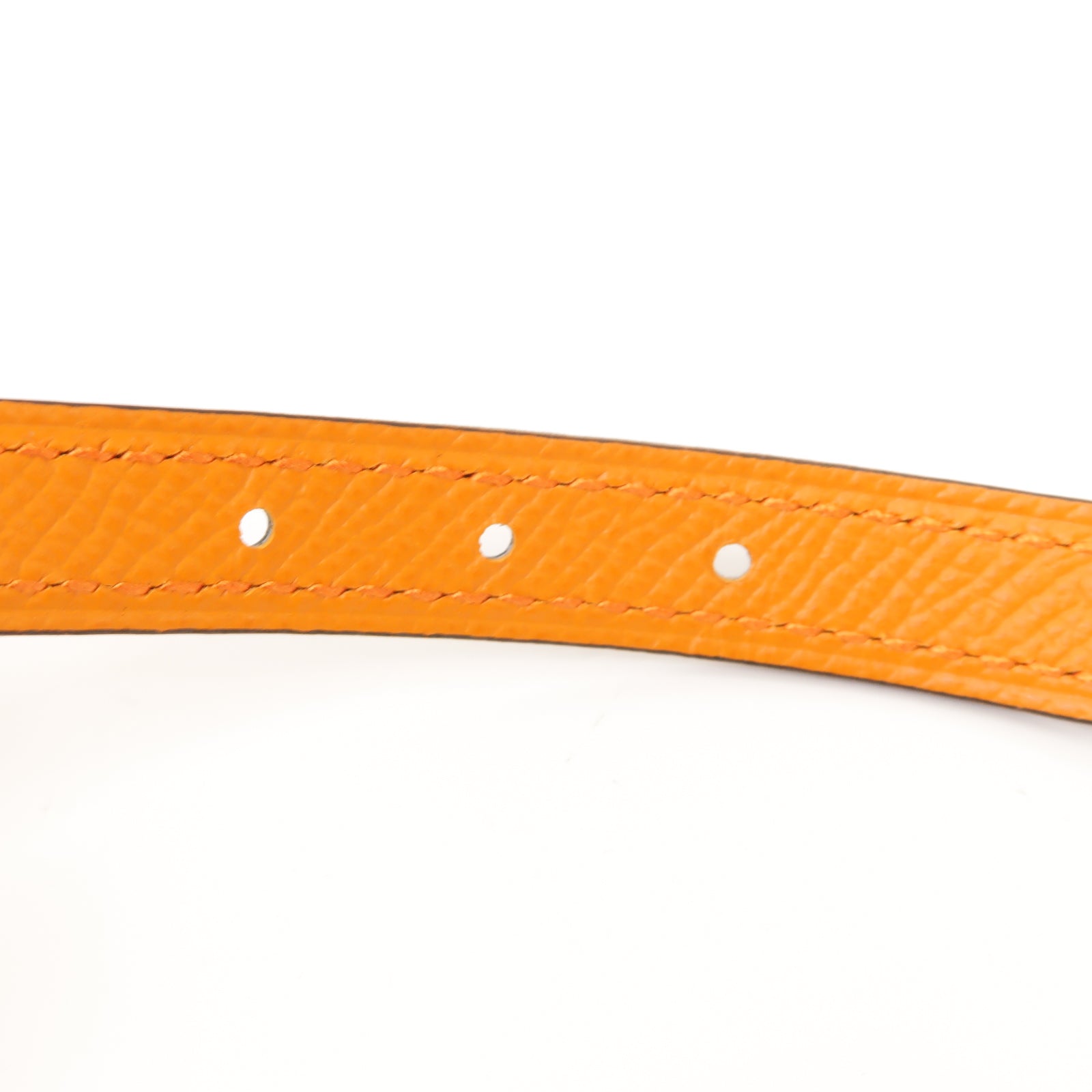 HERMES 【激減優惠】牛皮皮革Belt 75金扣皮帶黑色/棕色