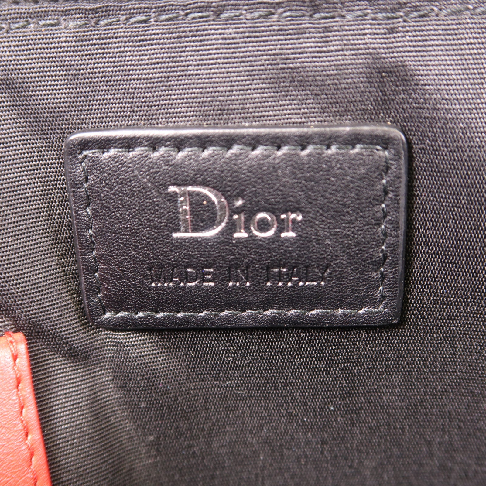 Dior 塗層帆布Clutch Bag銀扣手拿包