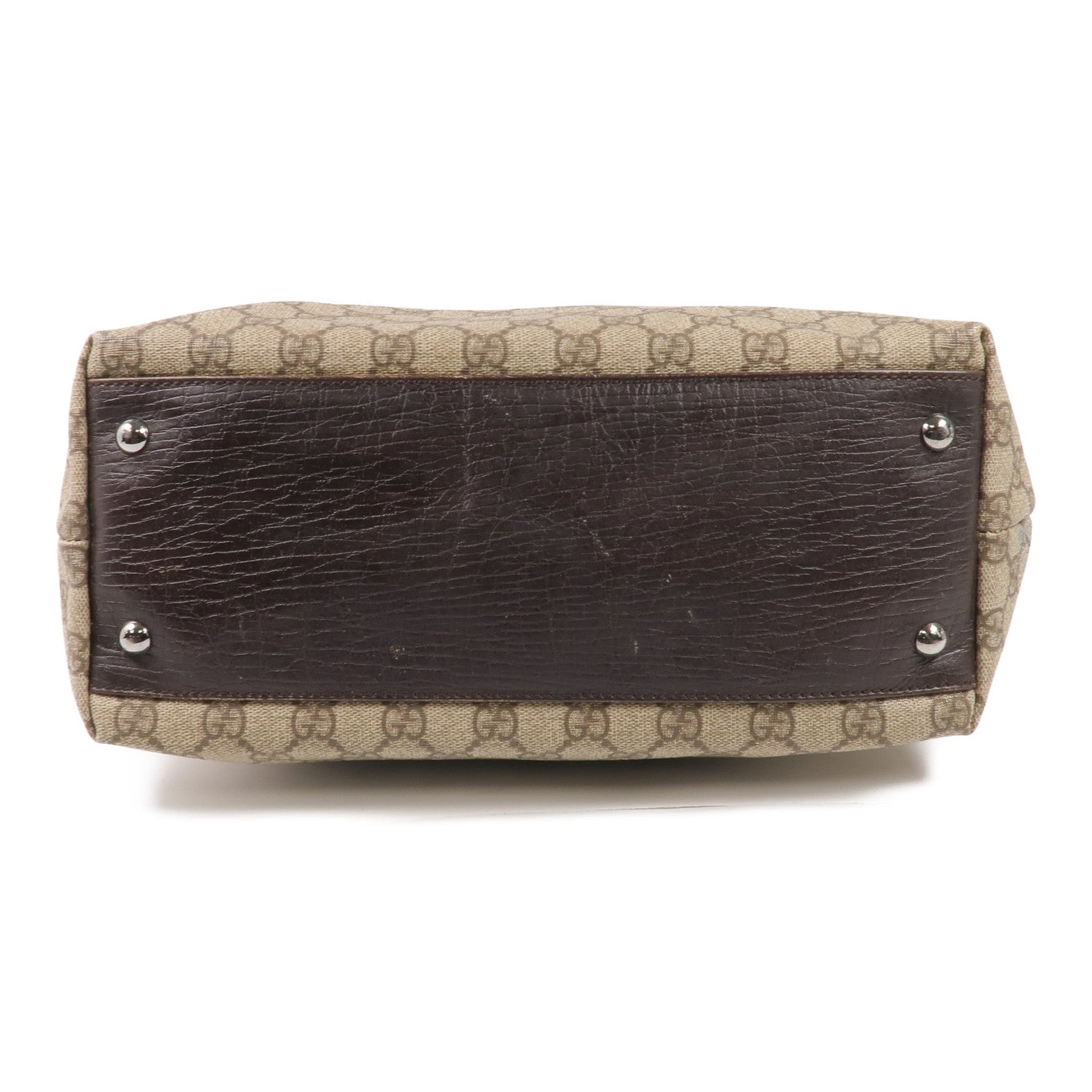 GUCCI 塗層帆布Supreme Tote Bag銀扣手挽袋