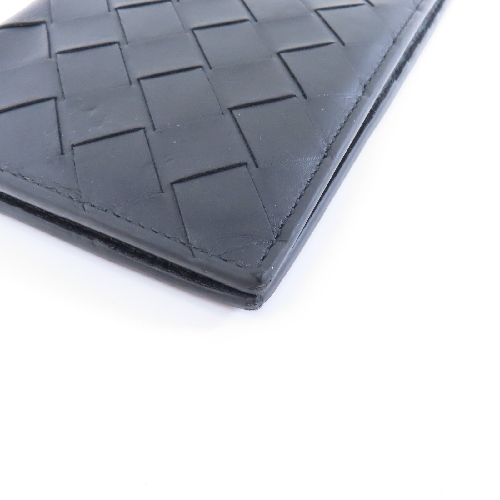 BOTTEGA VENETA 皮革Long Wallet長錢包黑色