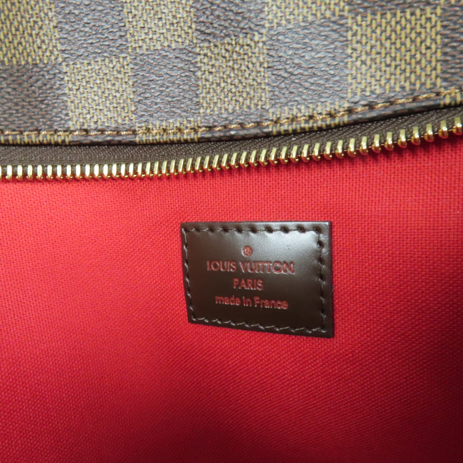 LOUIS VUITTON Damier Bloomsbury PM金扣肩背袋棕色