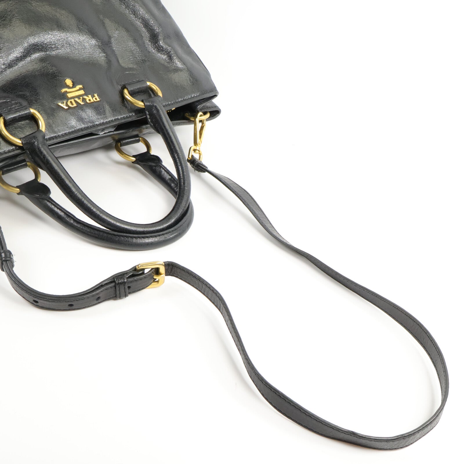 PRADA 牛皮皮革Shopping Tote Bag手挽肩背兩用袋