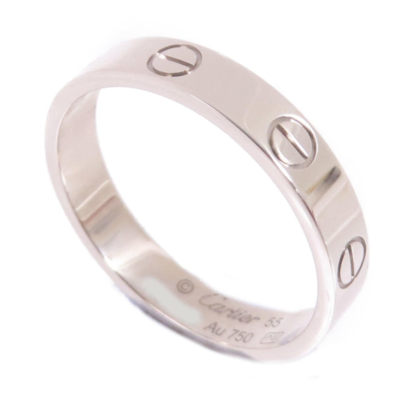 CARTIER 18K白金Love Ring戒指US#7/#55