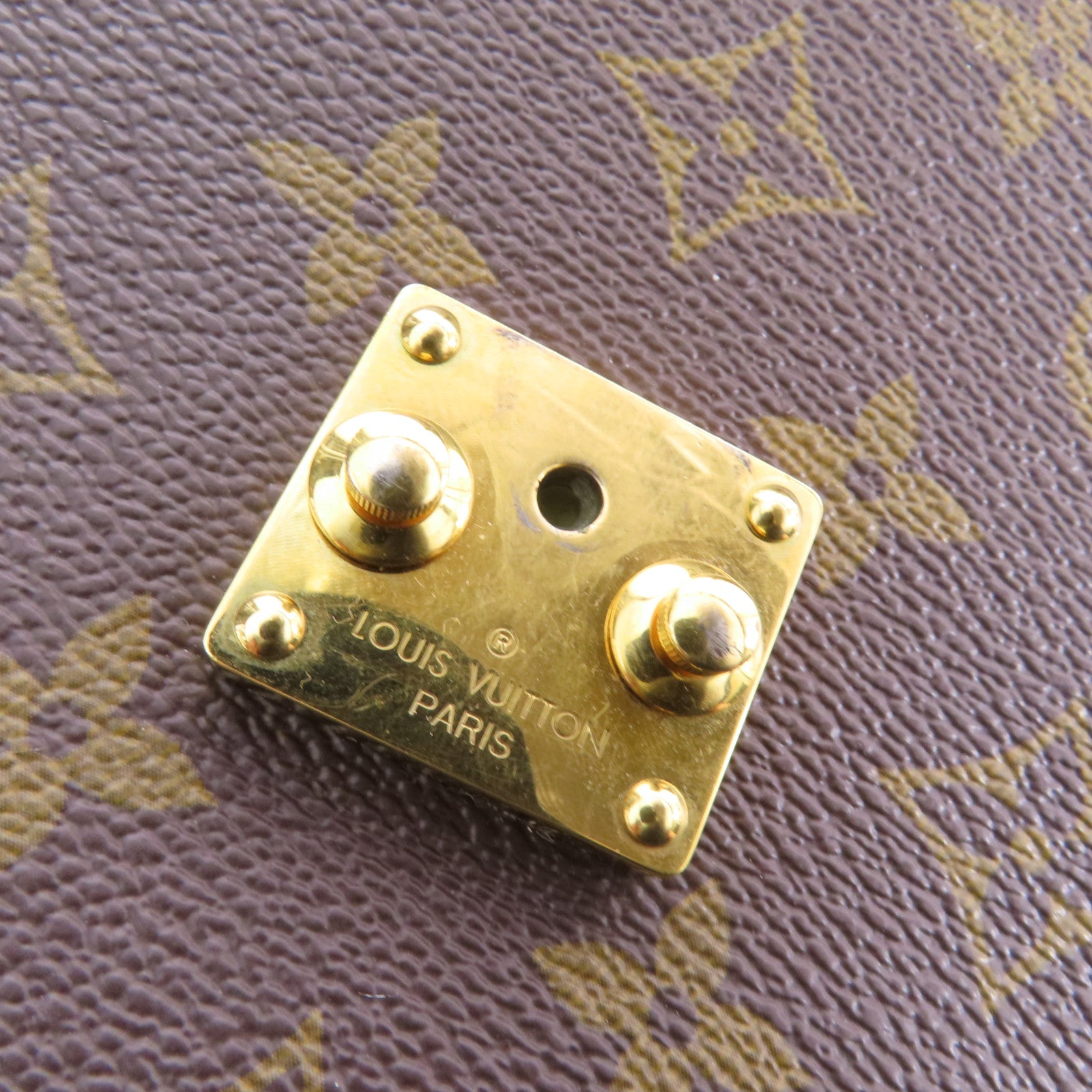 LOUIS VUITTON Monogram Reverse Pochette Metis金扣手挽肩背兩用袋