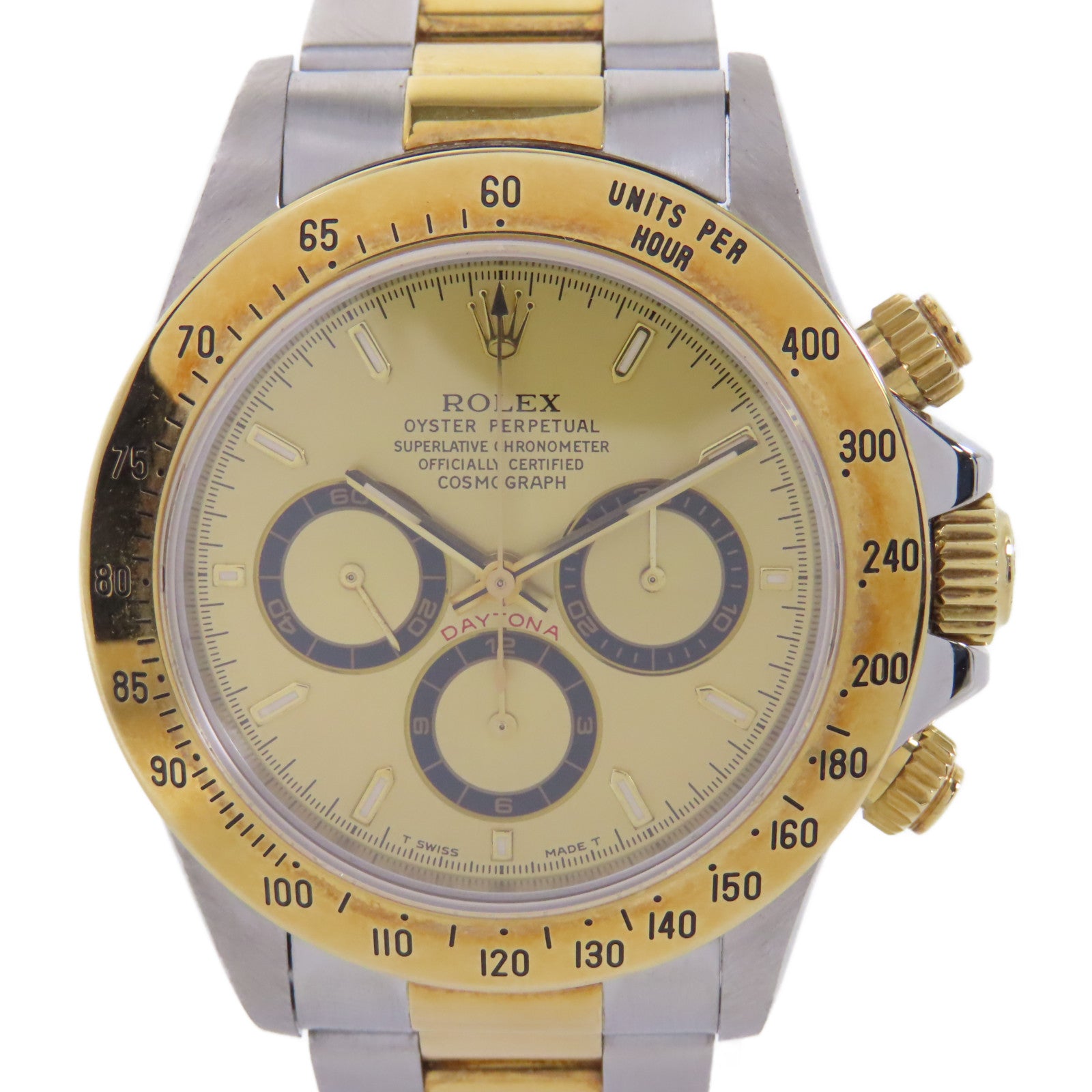 ROLEX Daytona 18K黃金手錶自動機芯金色