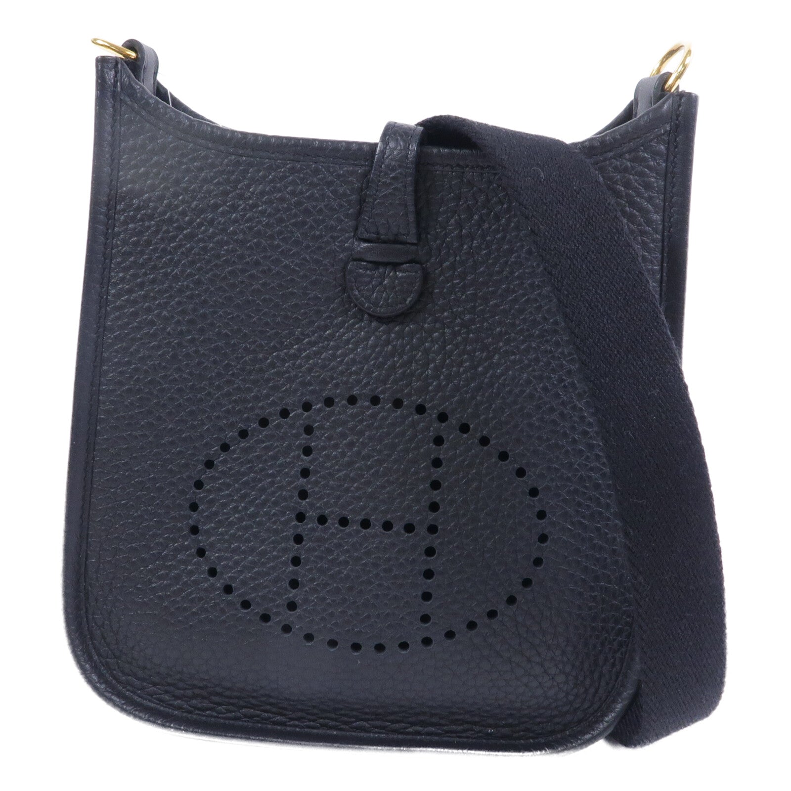 HERMES Clemence皮革Evelyne TPM肩背袋Noir