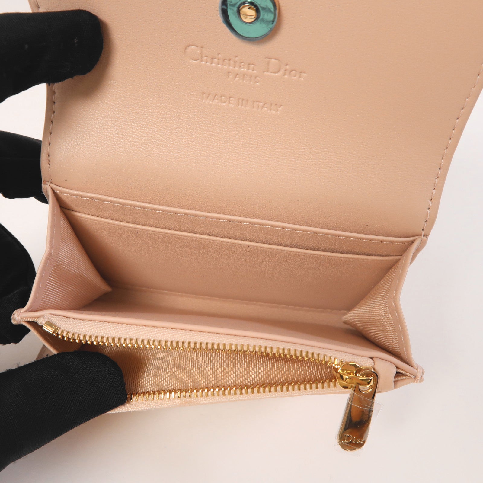 Dior 羊革皮革Card Case金扣卡片套