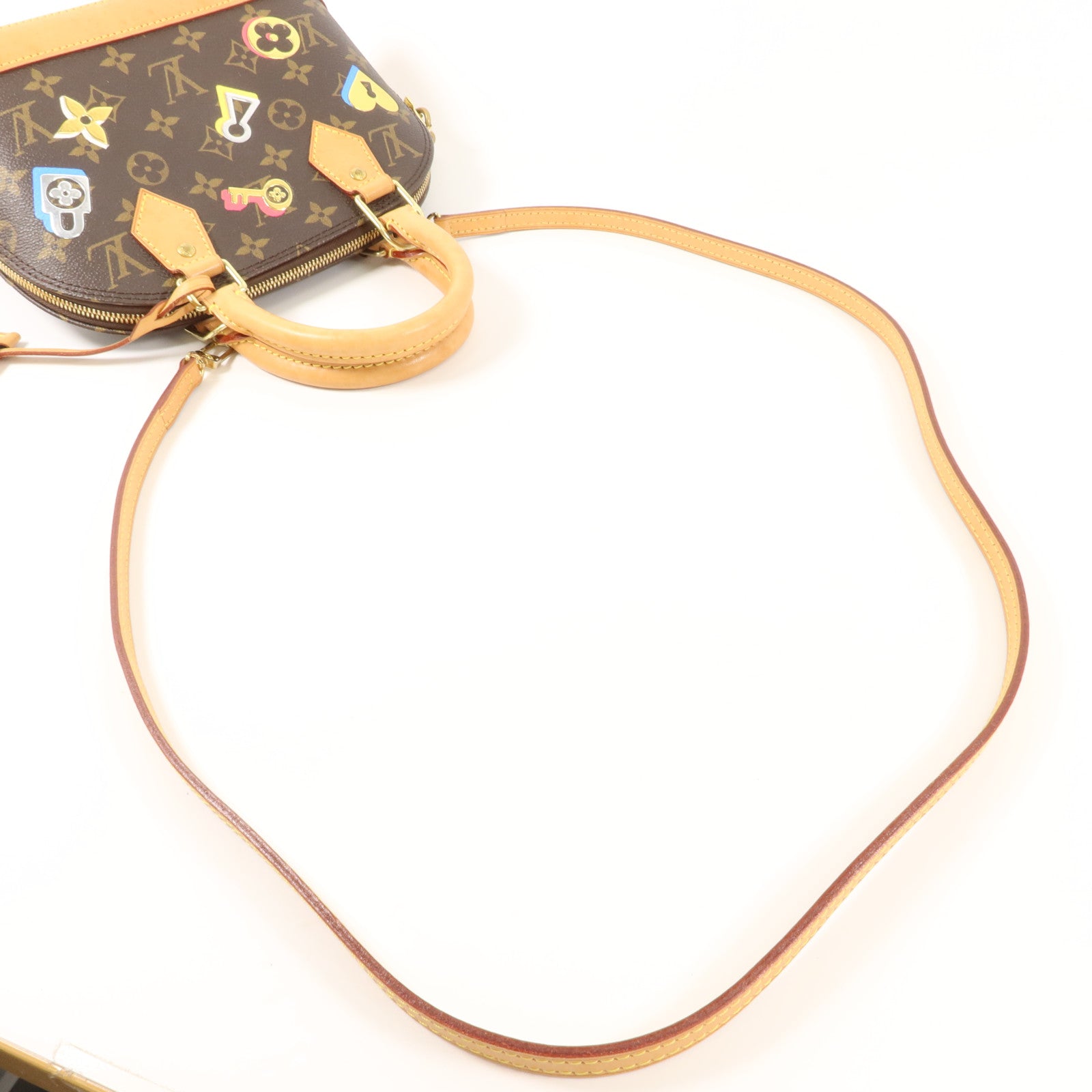 LOUIS VUITTON Monogram Love Lock Alma BB手挽肩背兩用袋