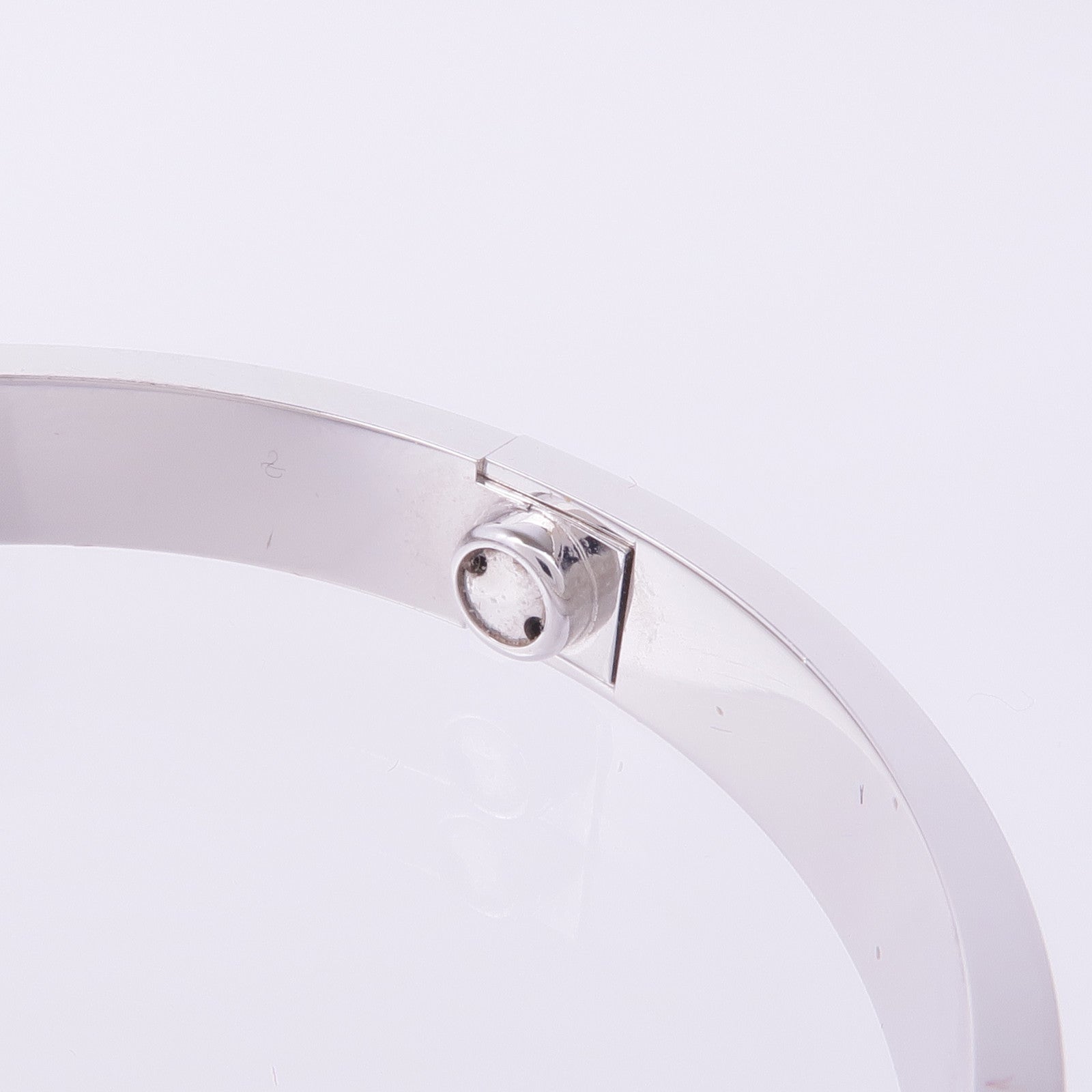 CARTIER 18K白金Love Bracelet 4 Diamonds鑽石手鐲Cartier#17