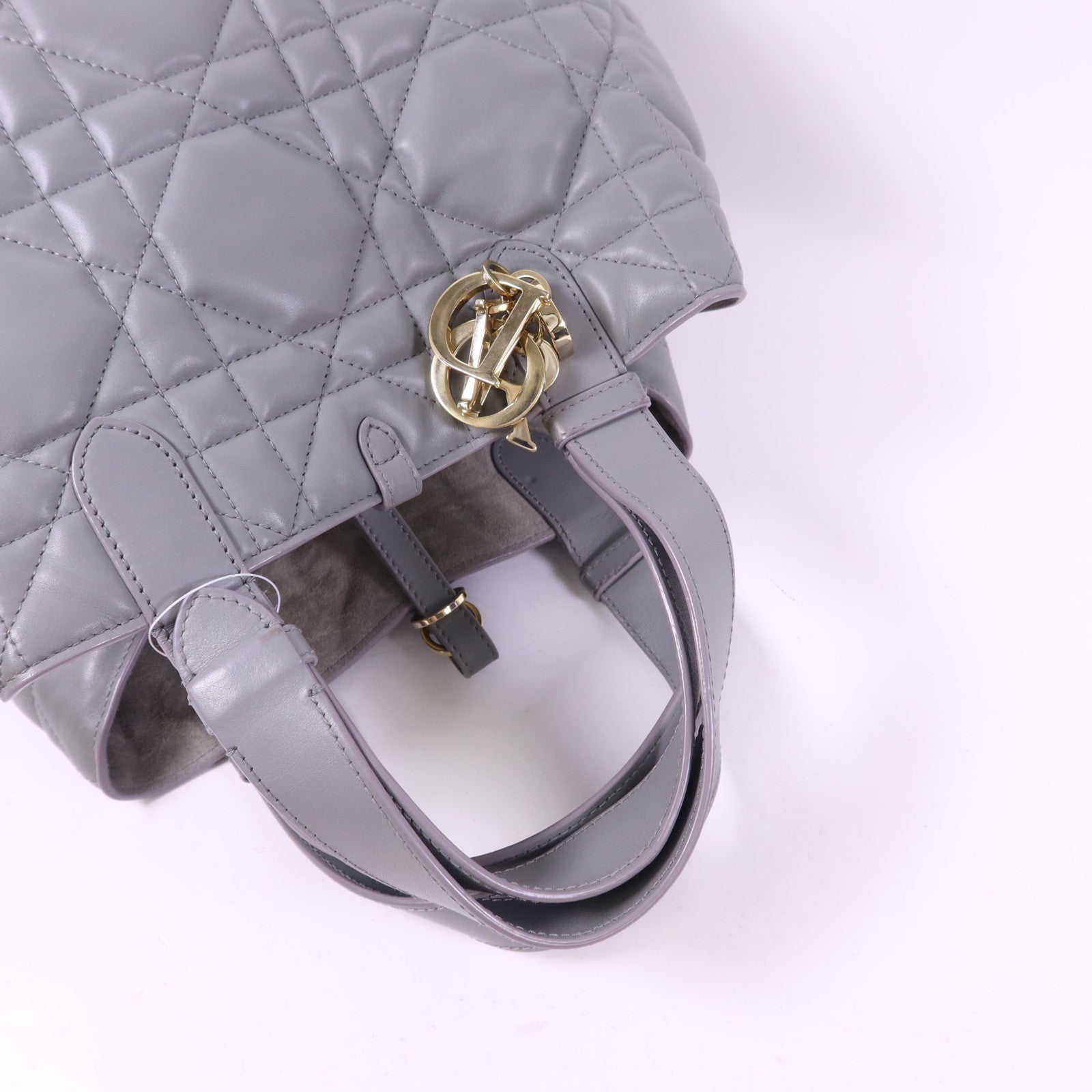 Dior 【激減優惠】牛皮皮革Toujours Medium金扣手挽袋